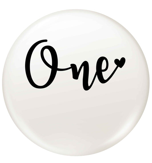 One small 25mm Pin badge