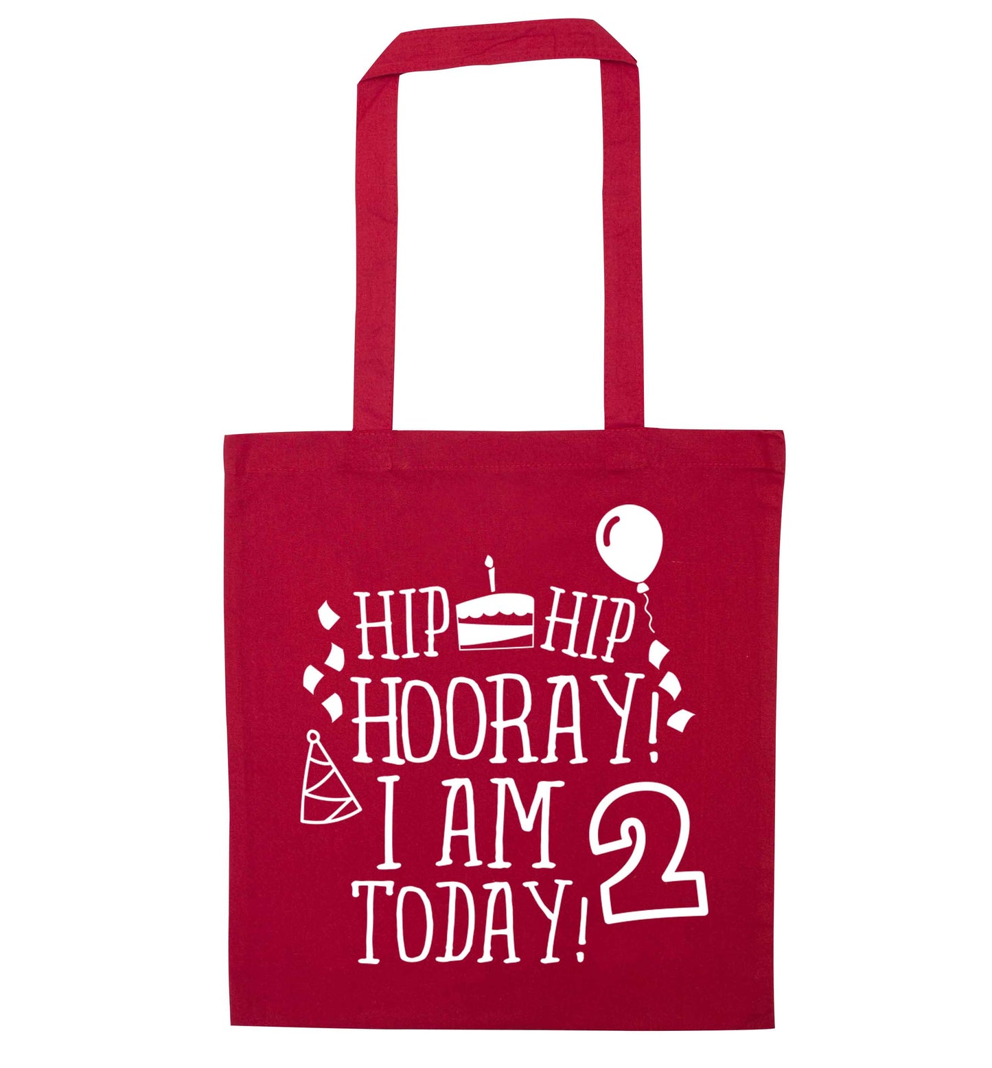 I'm 2 Today red tote bag