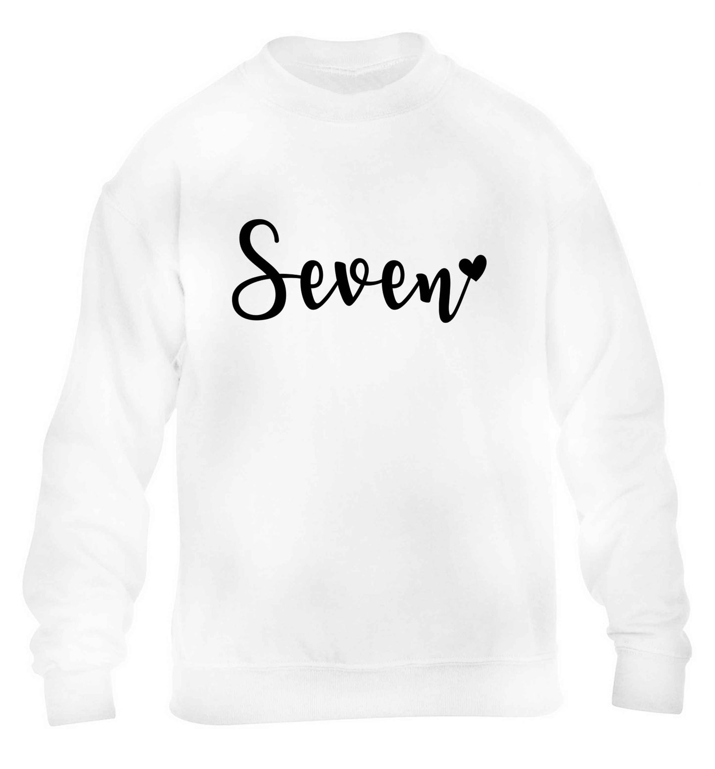 Seven and heart children's white sweater 12-13 Years