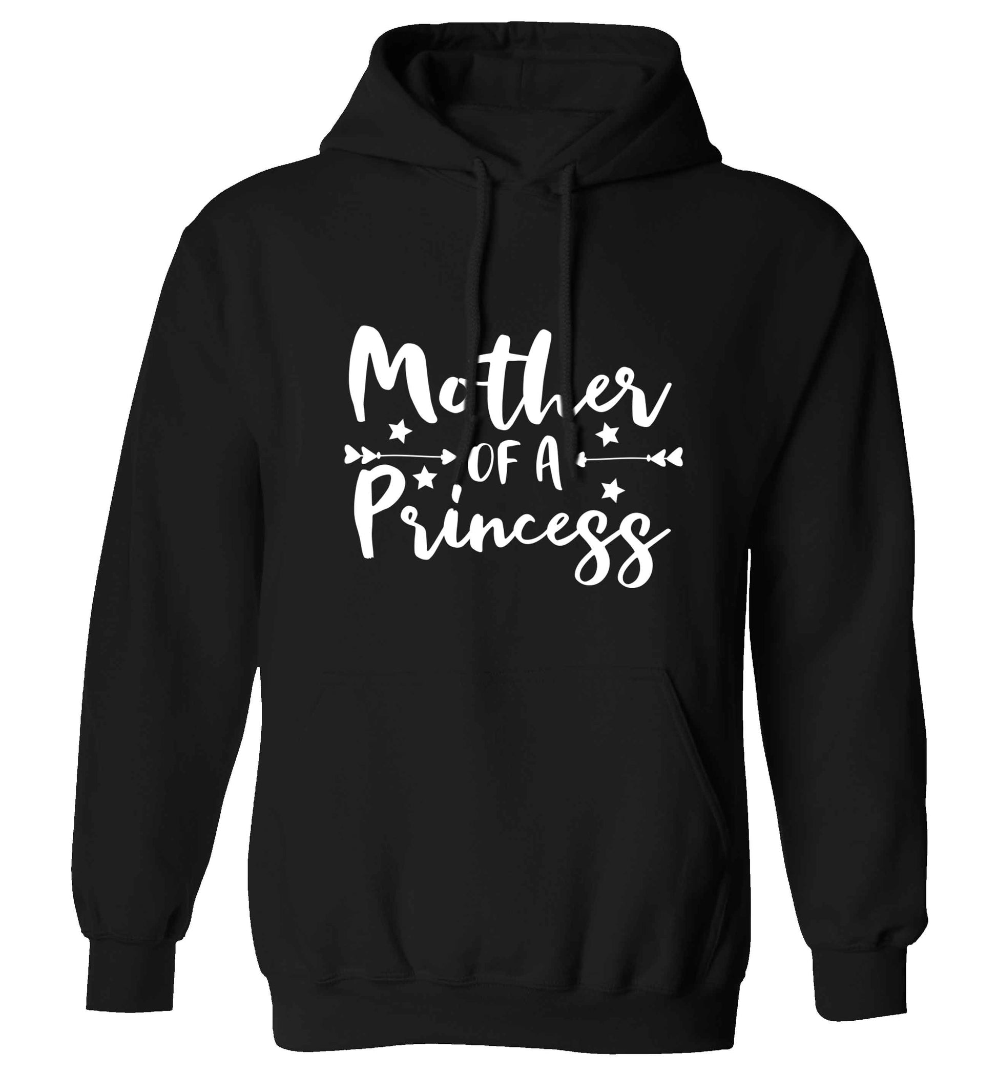 Mother of a princess adults unisex black hoodie 2XL