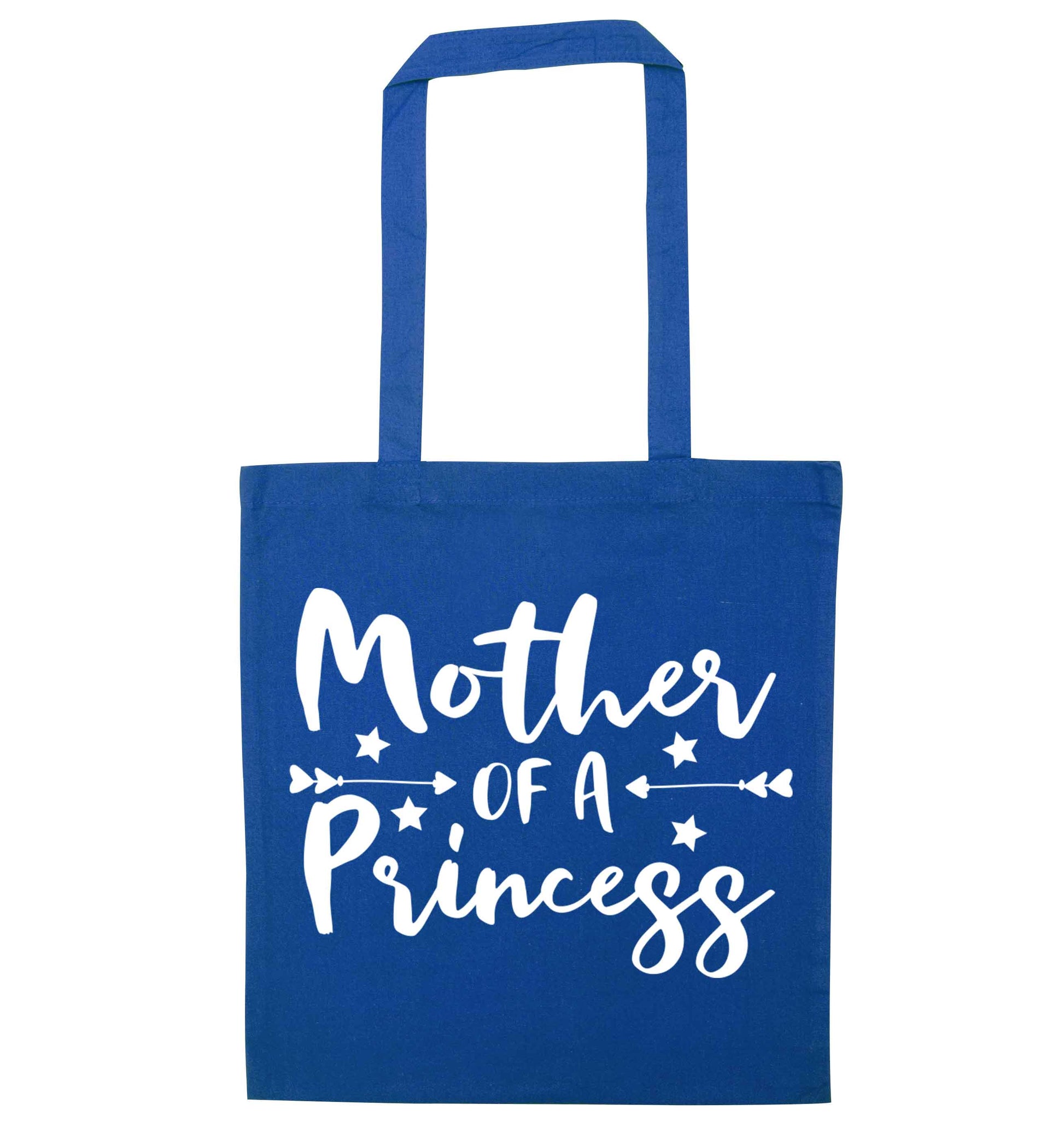 Mother of a princess blue tote bag