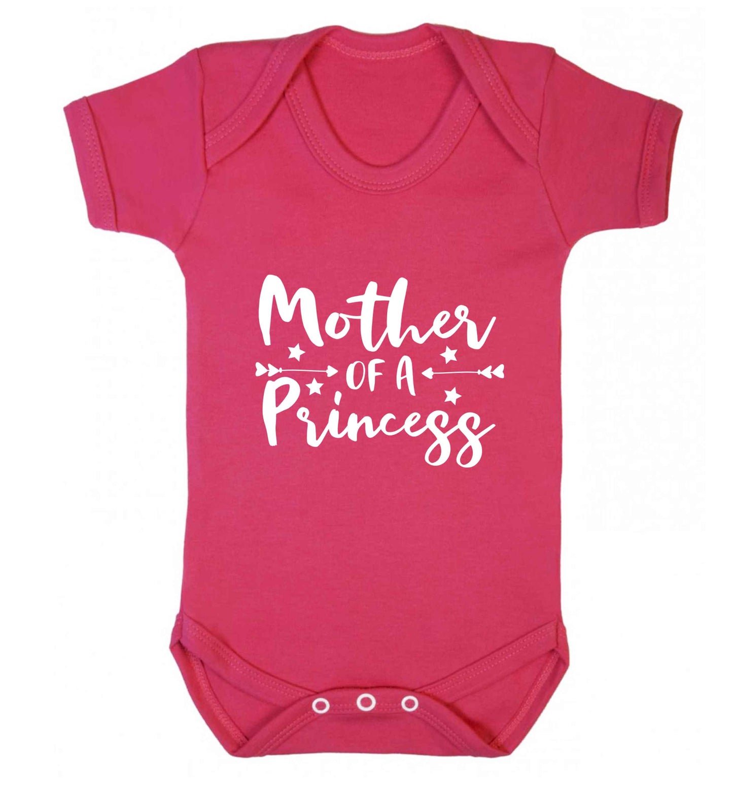 Mother of a princess baby vest dark pink 18-24 months