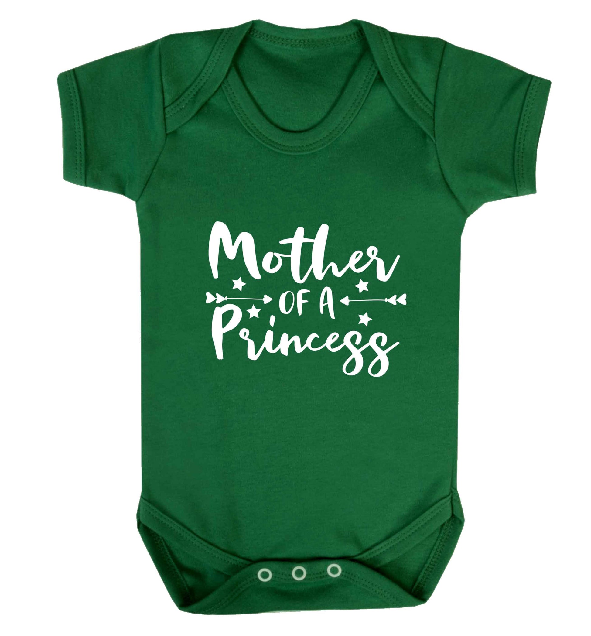 Mother of a princess baby vest green 18-24 months