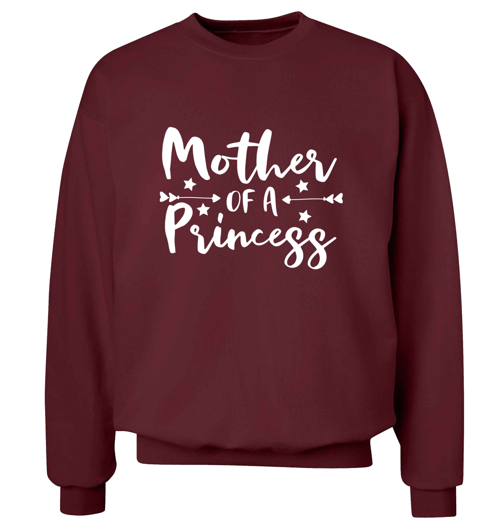 Mother of a princess adult's unisex maroon sweater 2XL