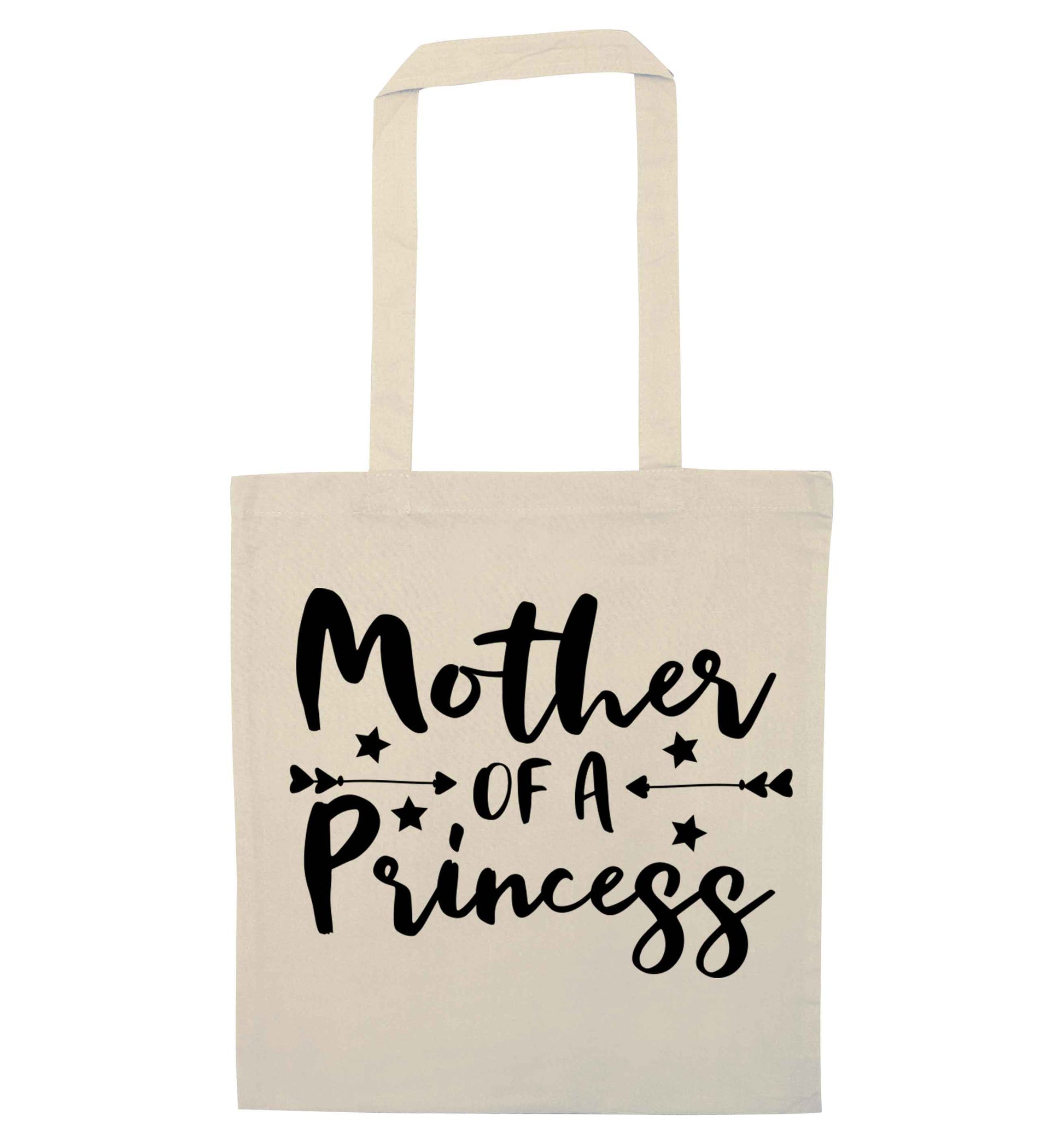 Mother of a princess natural tote bag