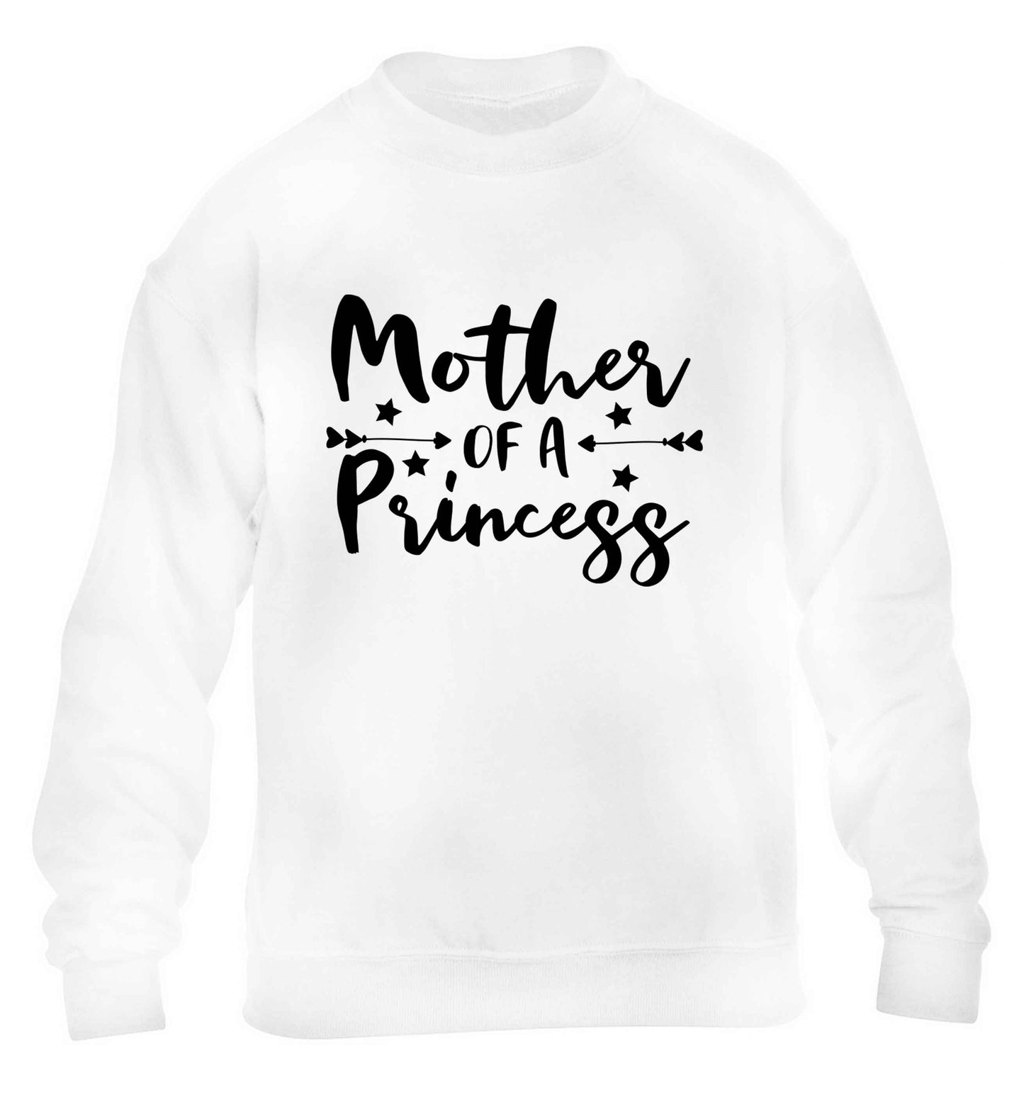 Mother of a princess children's white sweater 12-13 Years