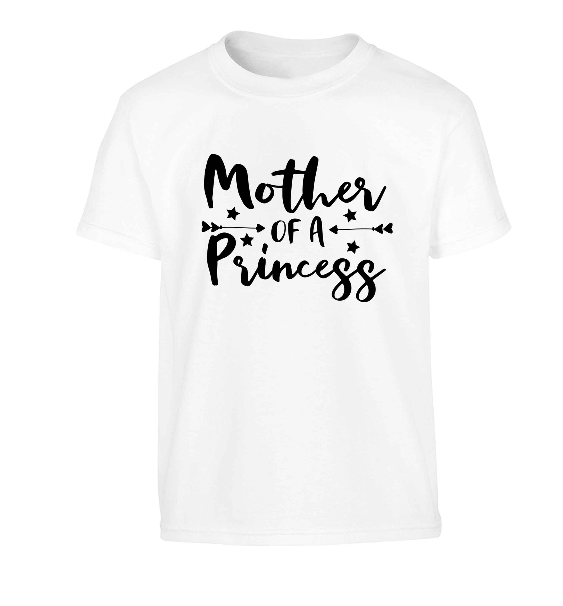Mother of a princess Children's white Tshirt 12-13 Years