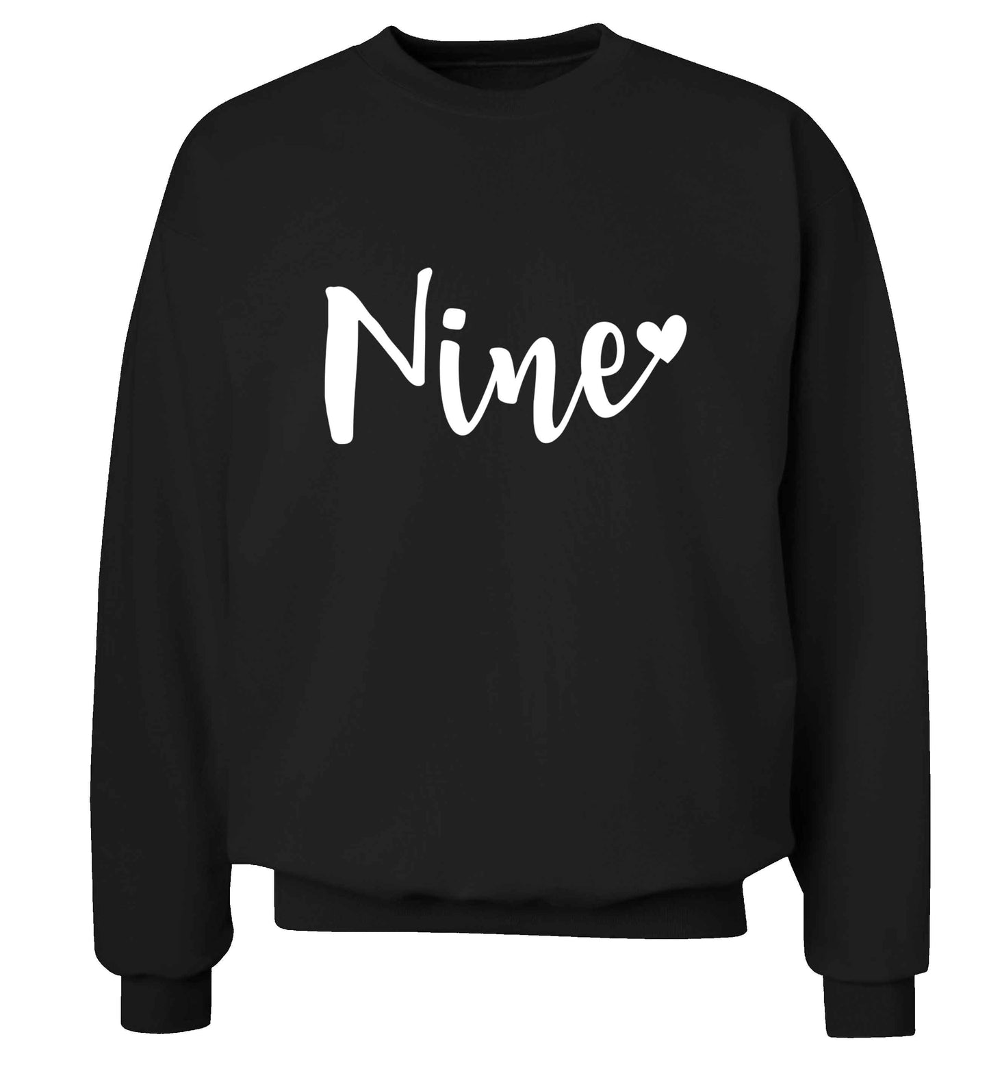 Nine and heart adult's unisex black sweater 2XL