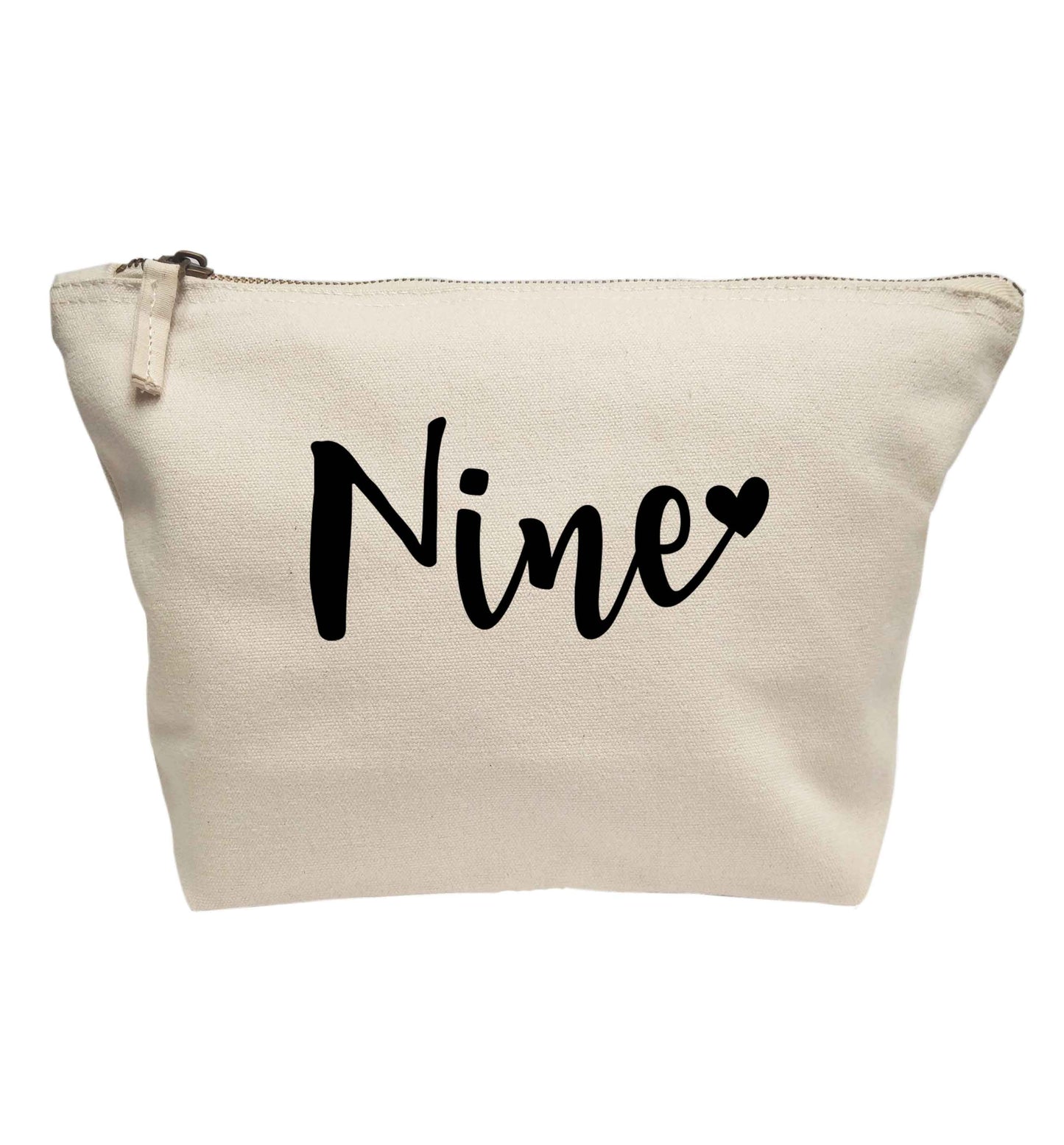Nine and heart | Makeup / wash bag