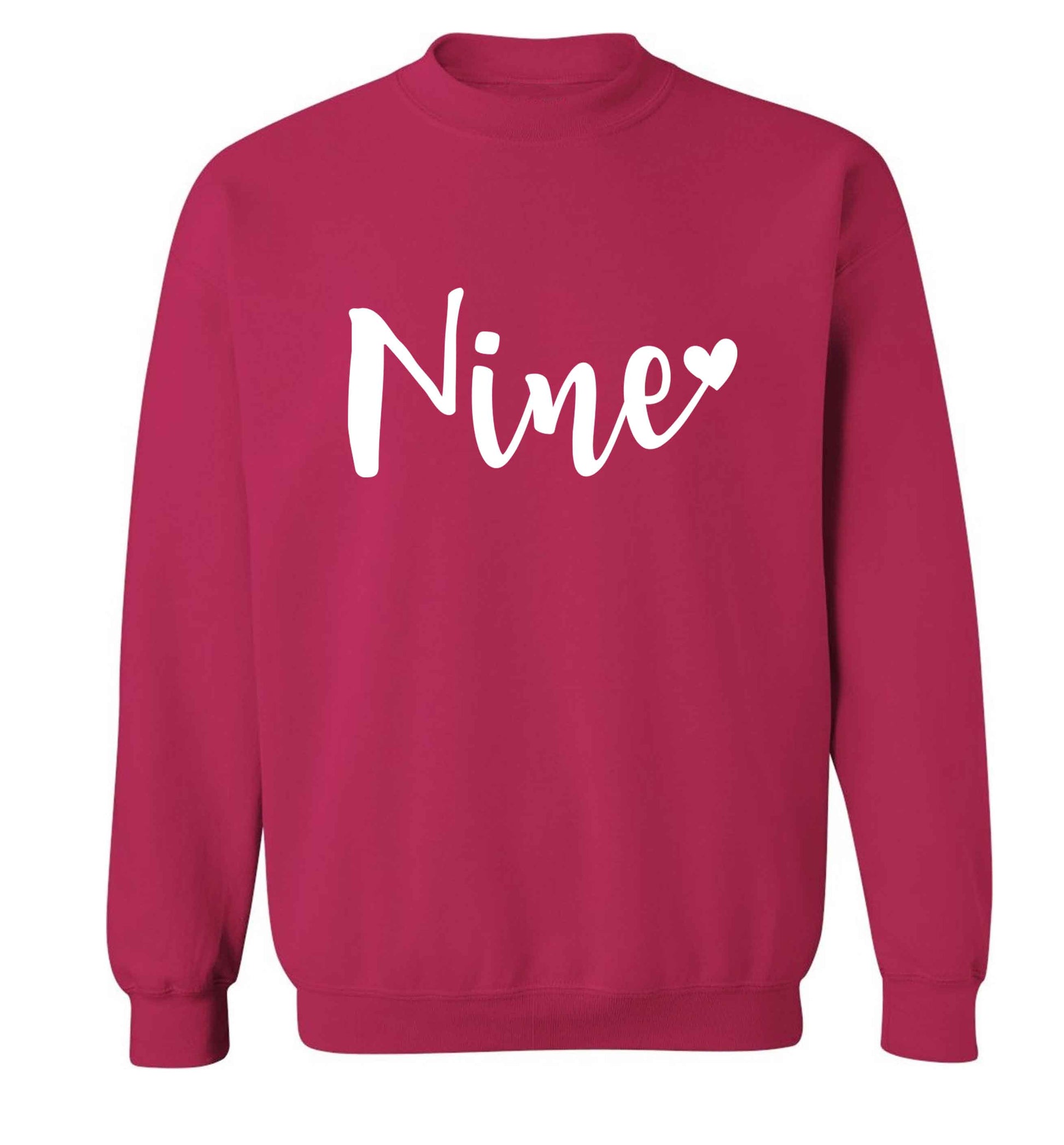 Nine and heart adult's unisex pink sweater 2XL