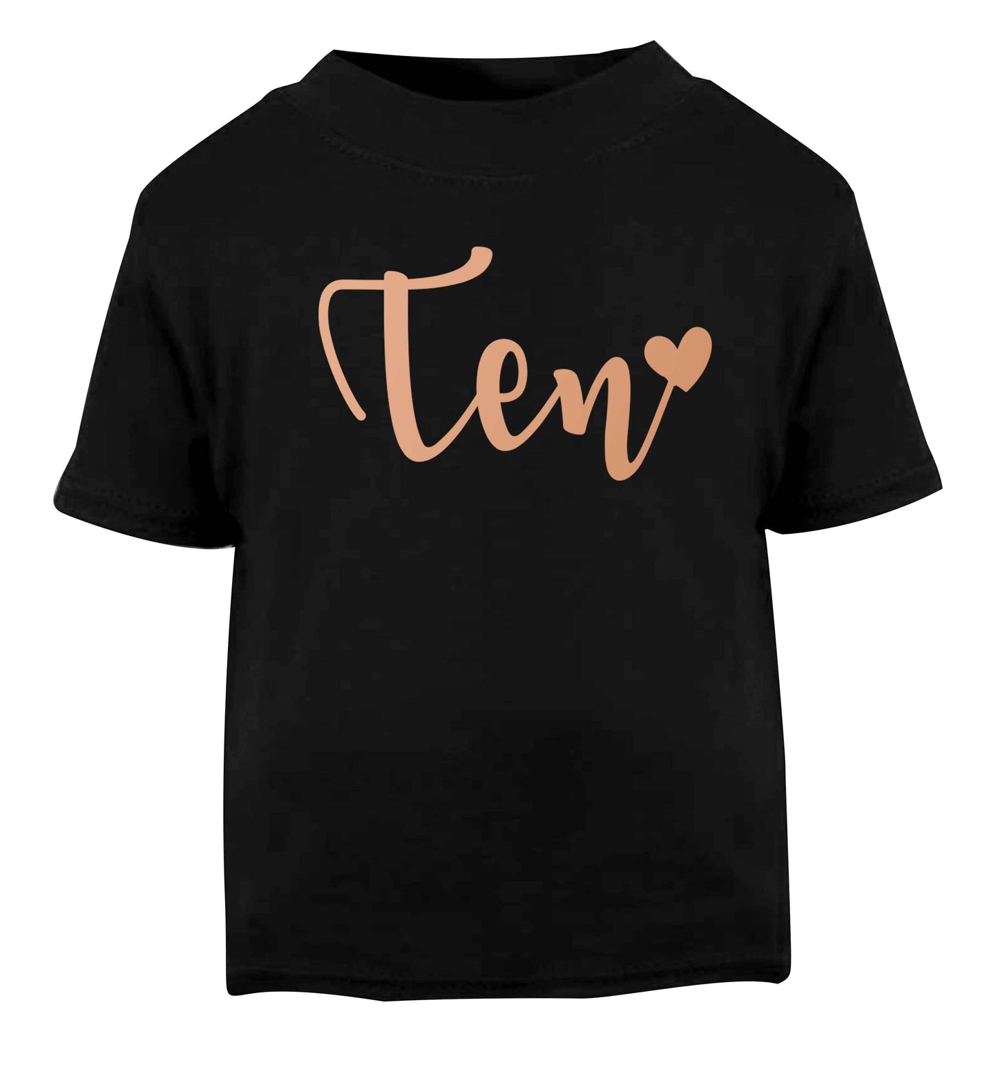 Rose gold eleven Black baby toddler Tshirt 2 years