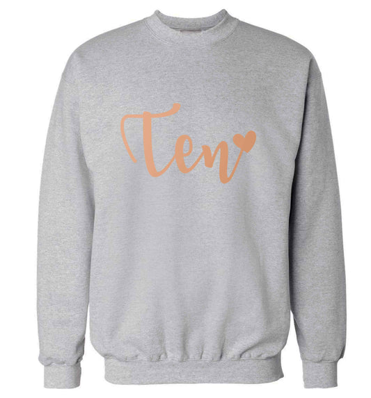 Rose gold eleven adult's unisex grey sweater 2XL