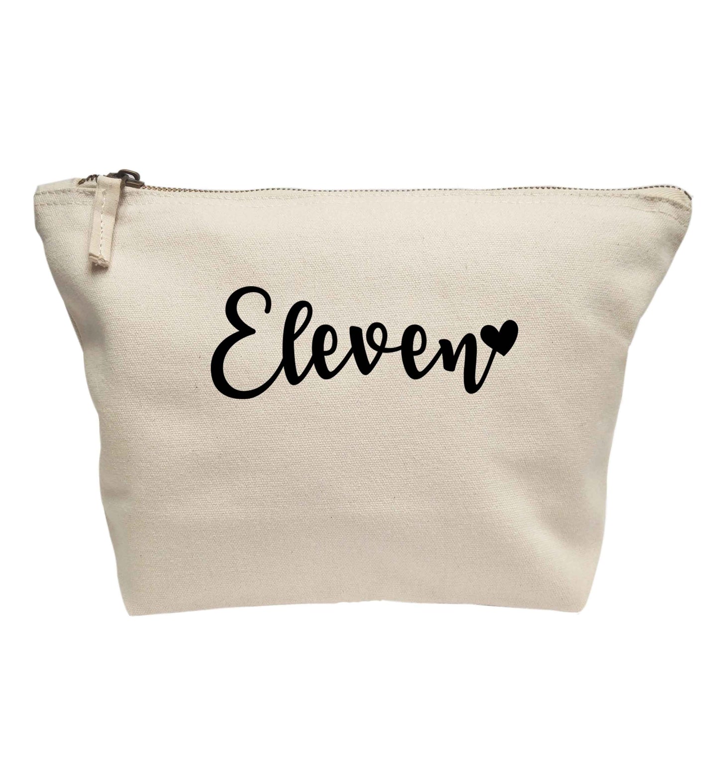 Eleven and heart! | Makeup / wash bag