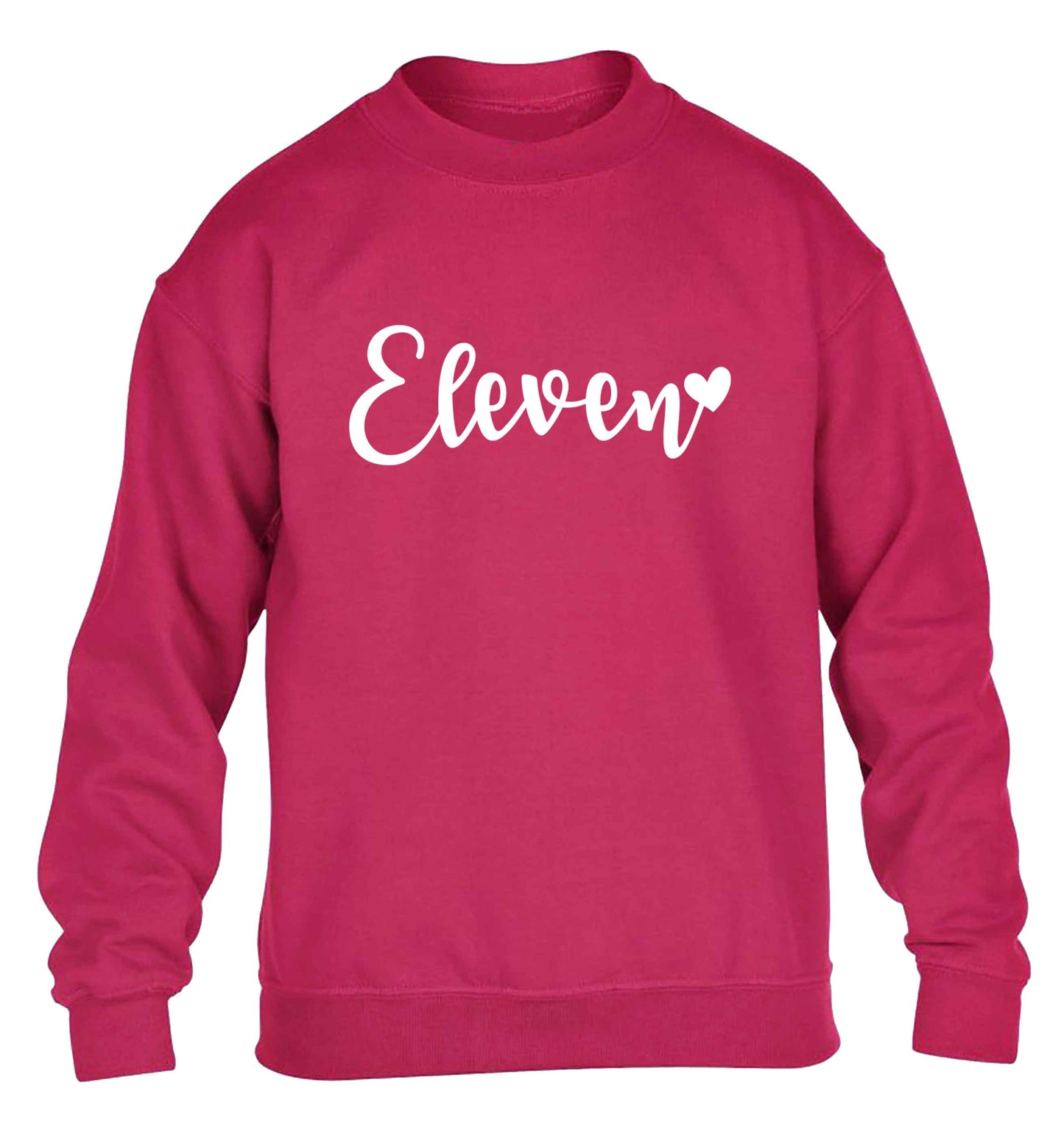 Eleven and heart! children's pink sweater 12-13 Years