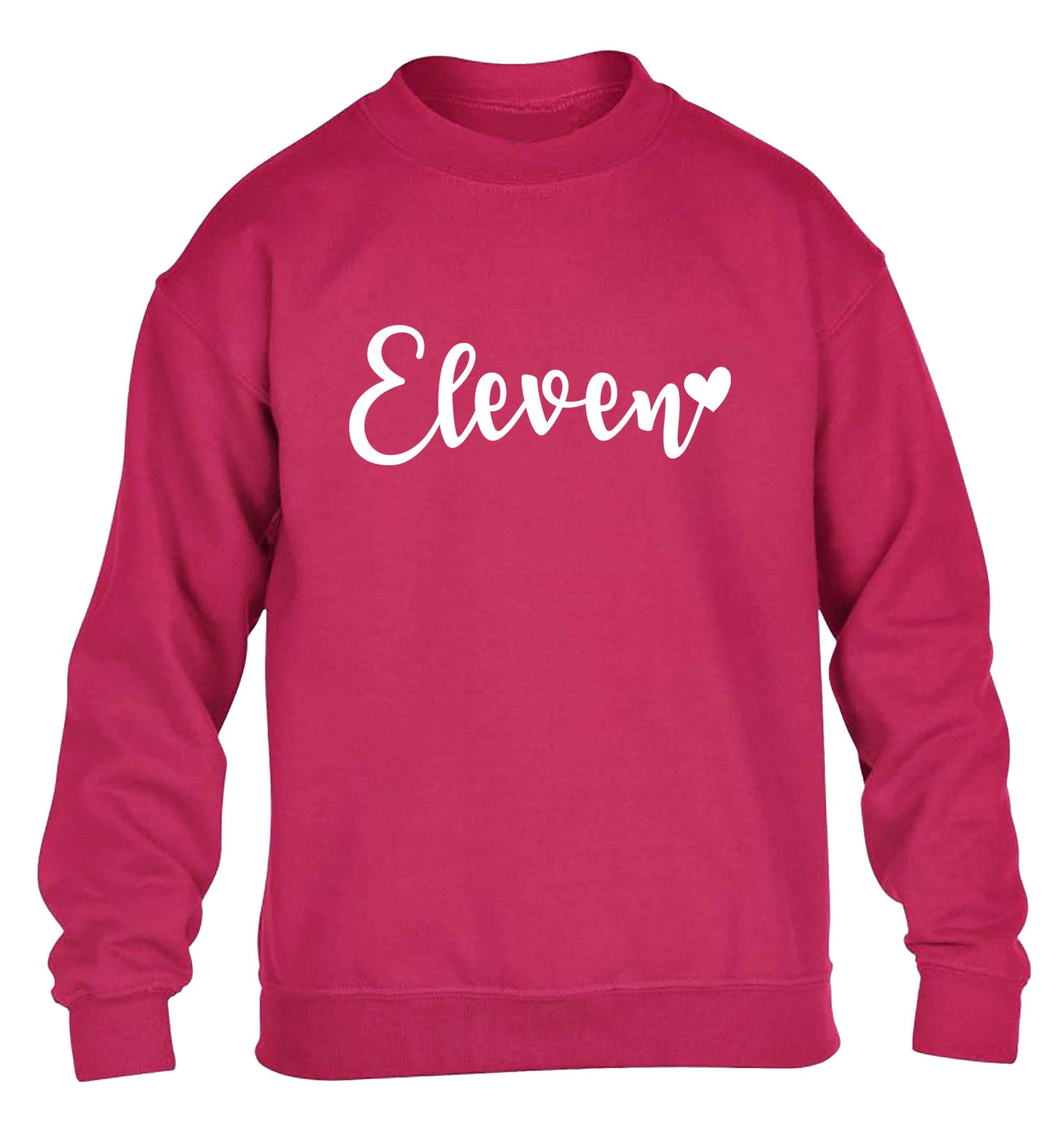 Eleven and heart! children's pink sweater 12-13 Years