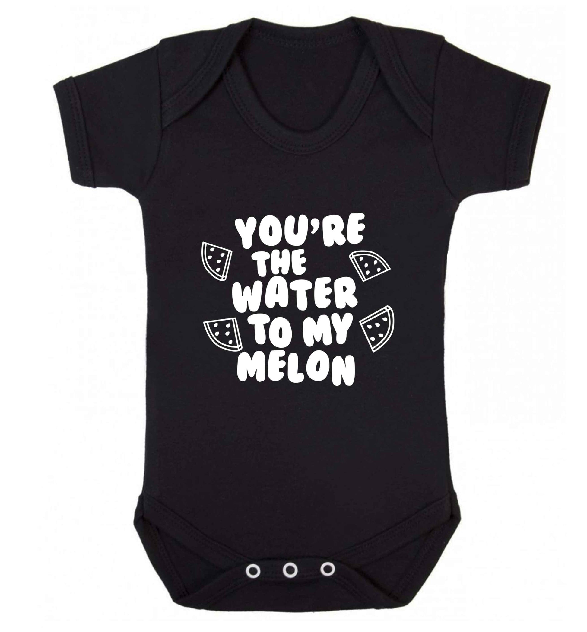 You're the water to my melon baby vest black 18-24 months