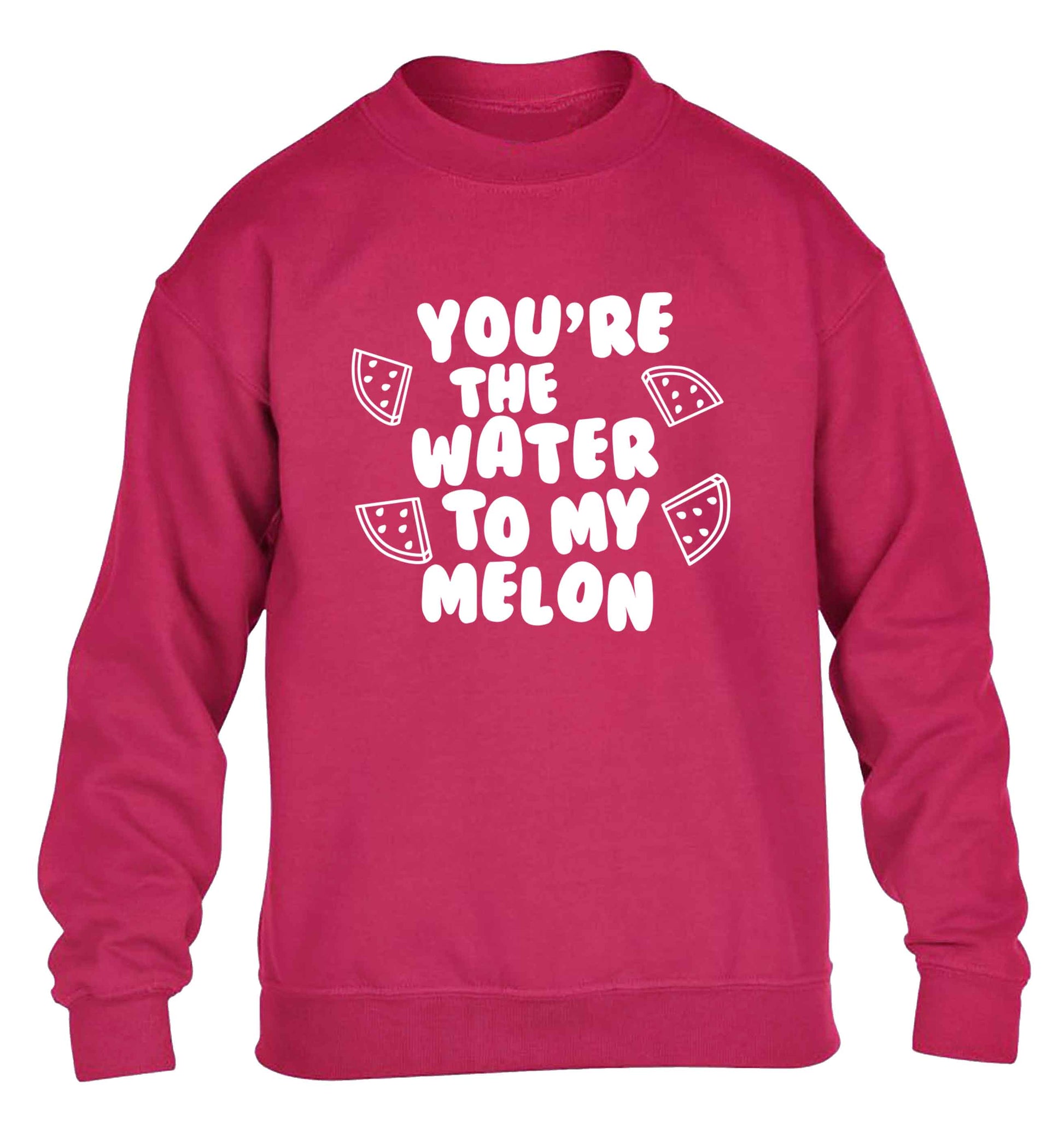You're the water to my melon children's pink sweater 12-13 Years