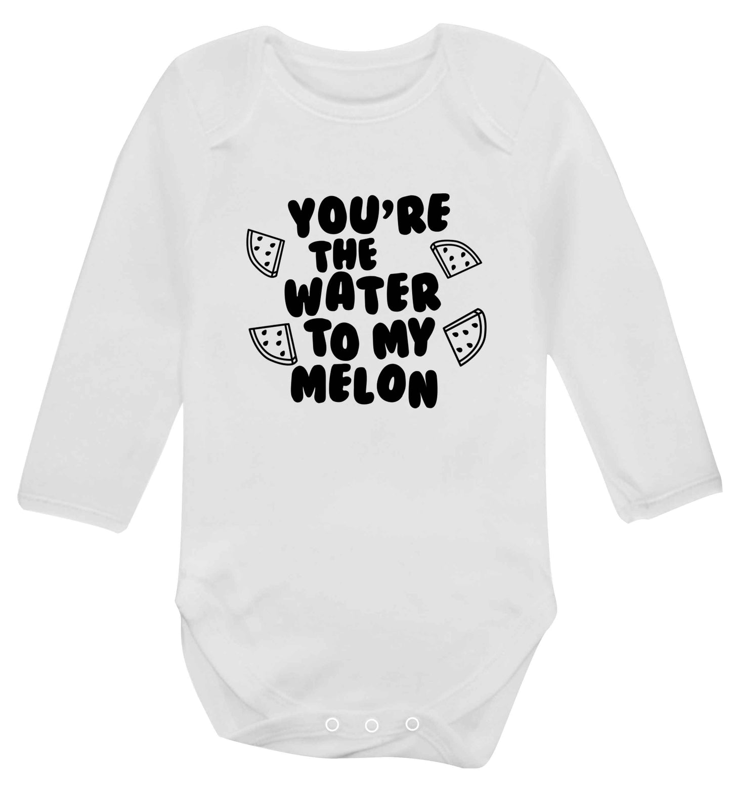You're the water to my melon baby vest long sleeved white 6-12 months