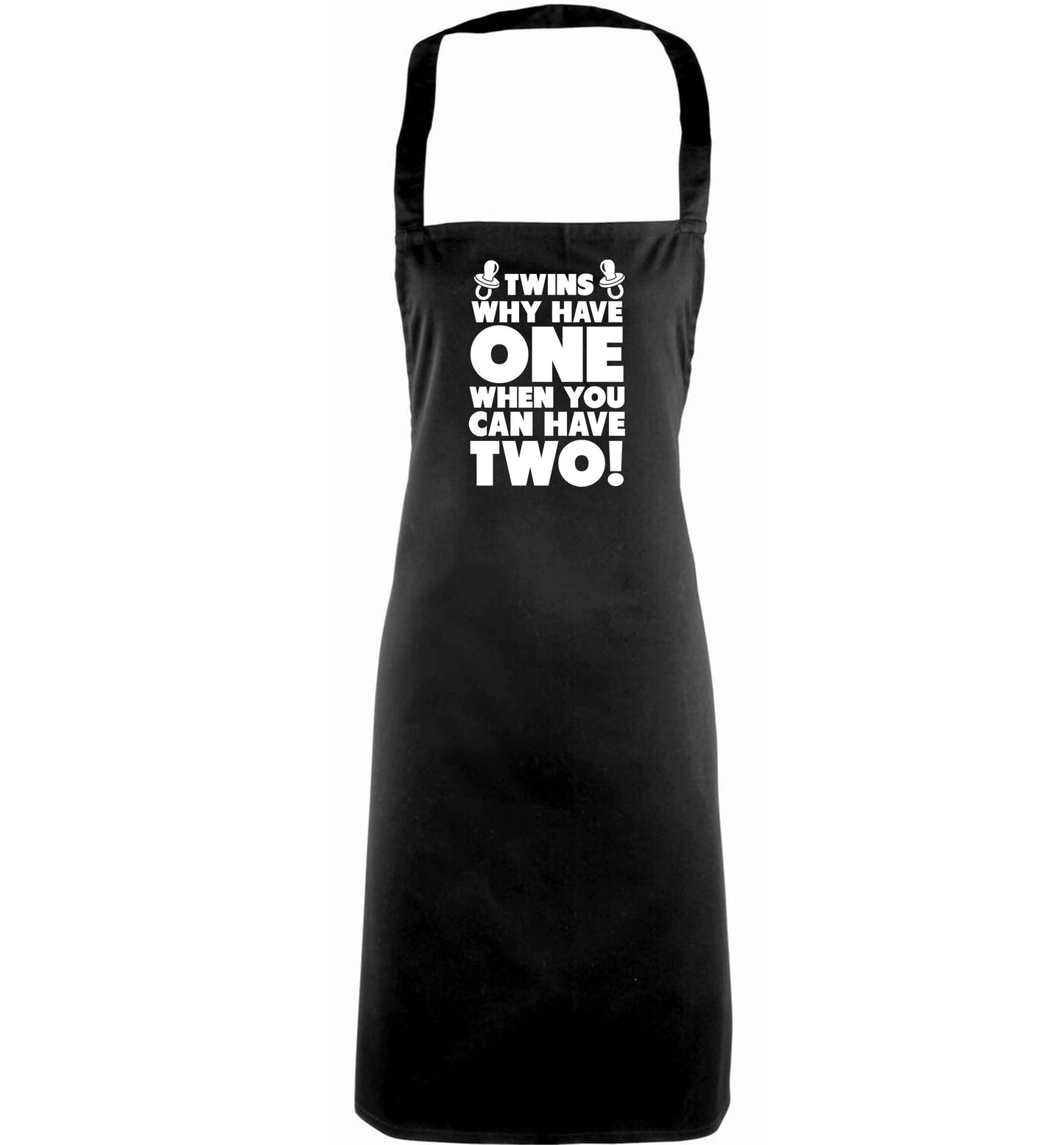 Twins why have one when you can have two adults black apron