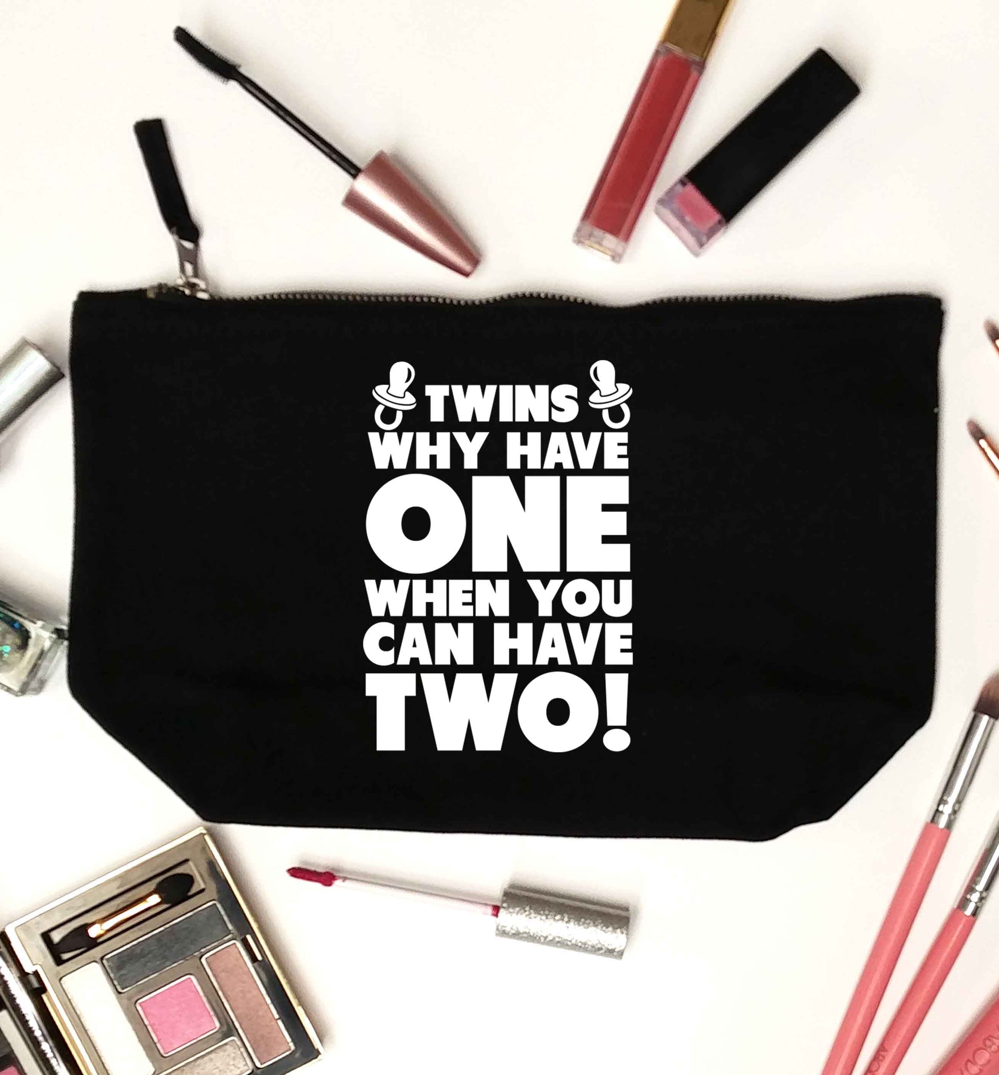 Twins why have one when you can have two black makeup bag