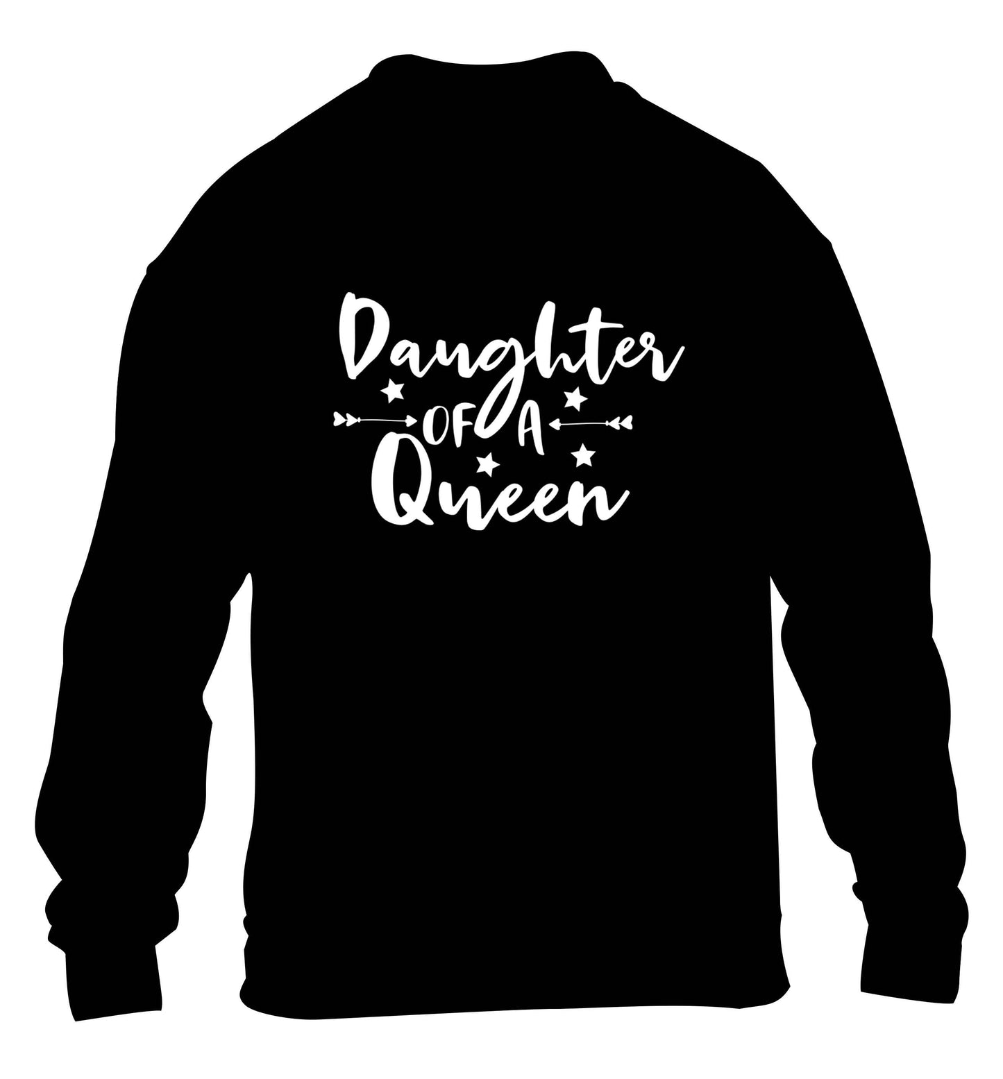 Daughter of a Queen children's black sweater 12-13 Years