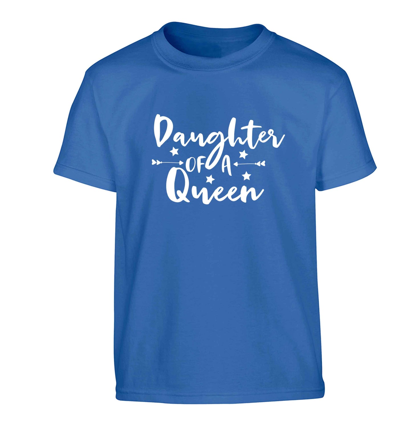 Daughter of a Queen Children's blue Tshirt 12-13 Years