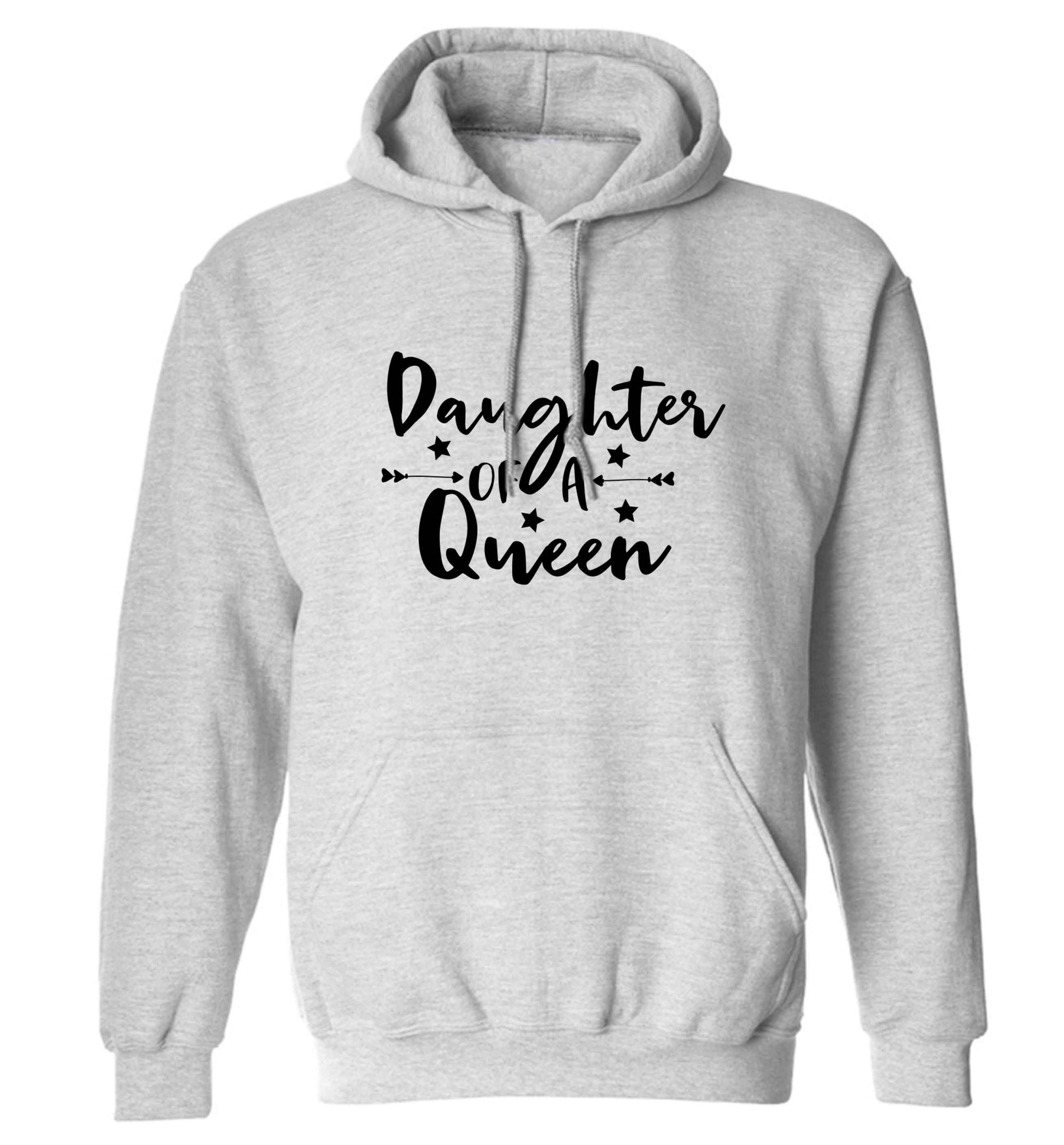 Daughter of a Queen adults unisex grey hoodie 2XL