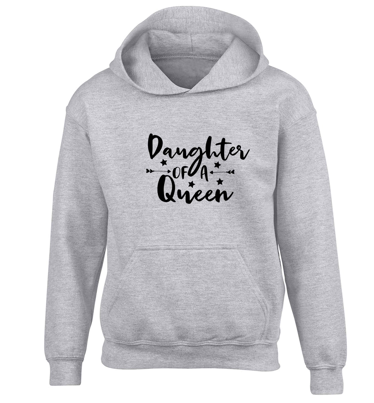 Daughter of a Queen children's grey hoodie 12-13 Years