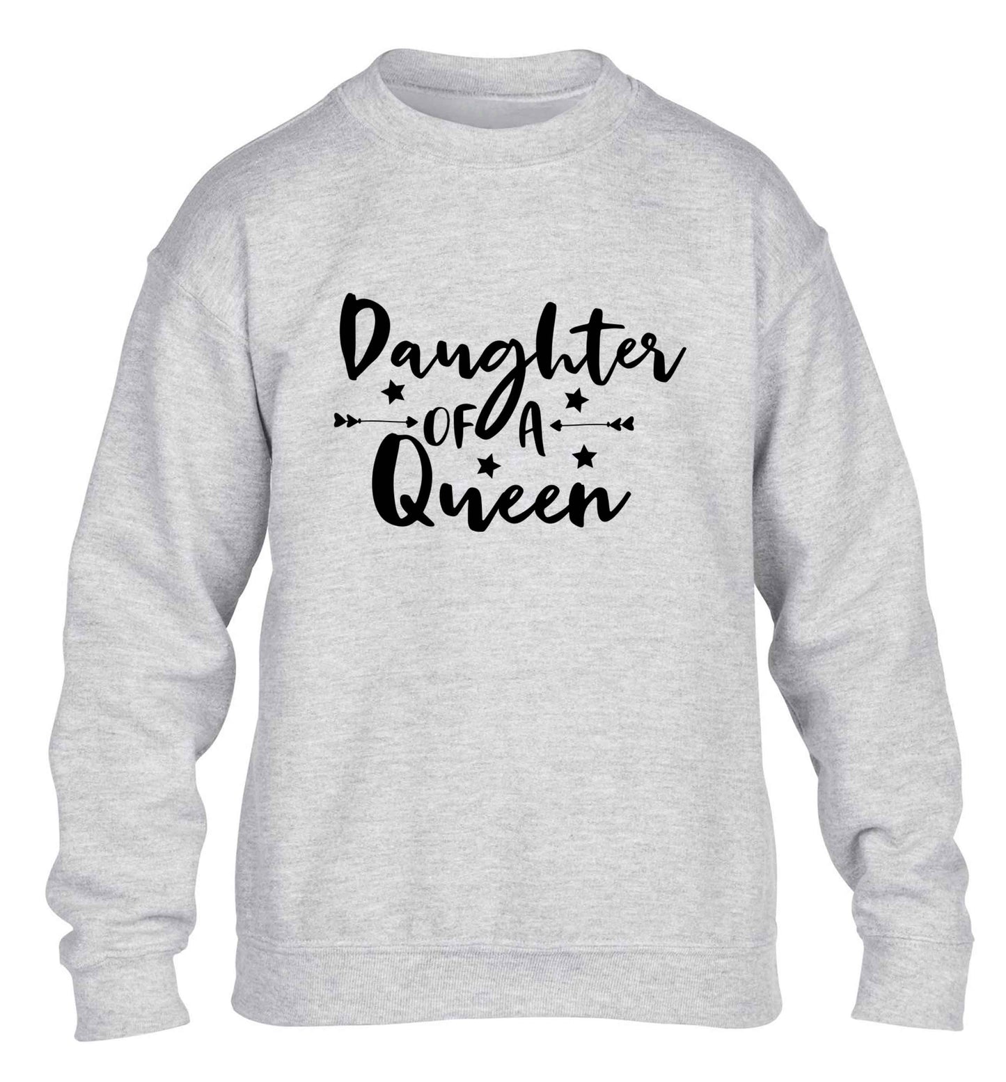 Daughter of a Queen children's grey sweater 12-13 Years
