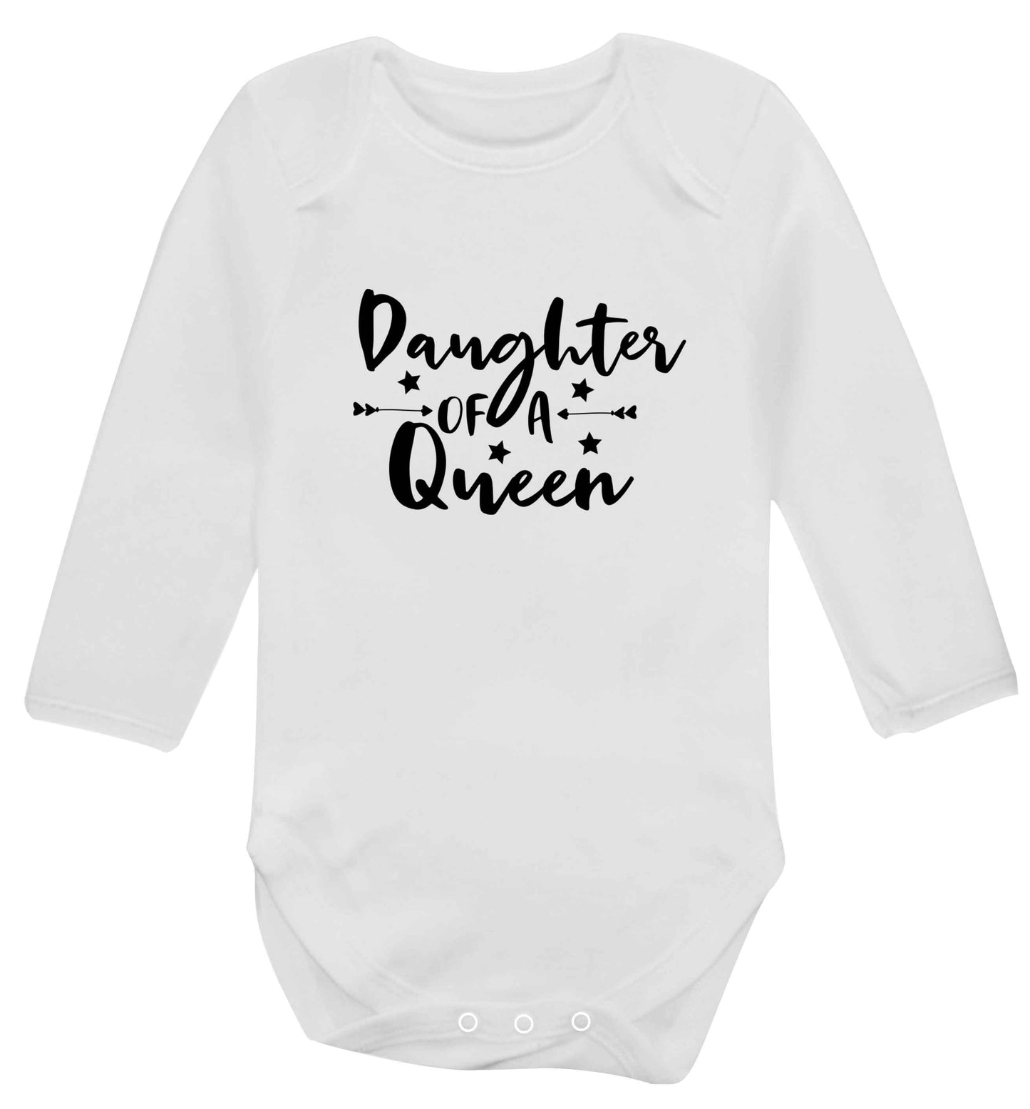 Daughter of a Queen baby vest long sleeved white 6-12 months