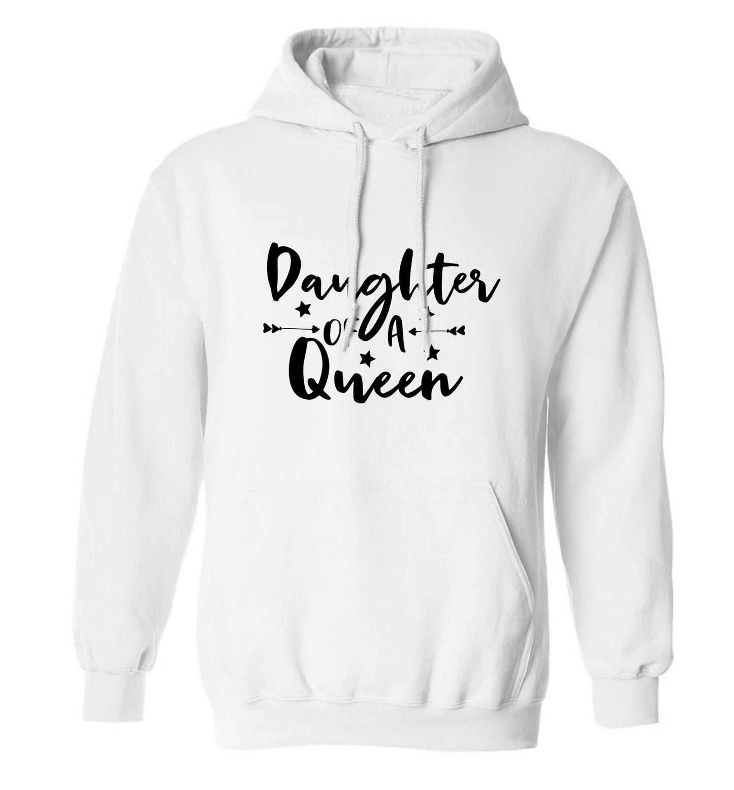Daughter of a Queen adults unisex white hoodie 2XL