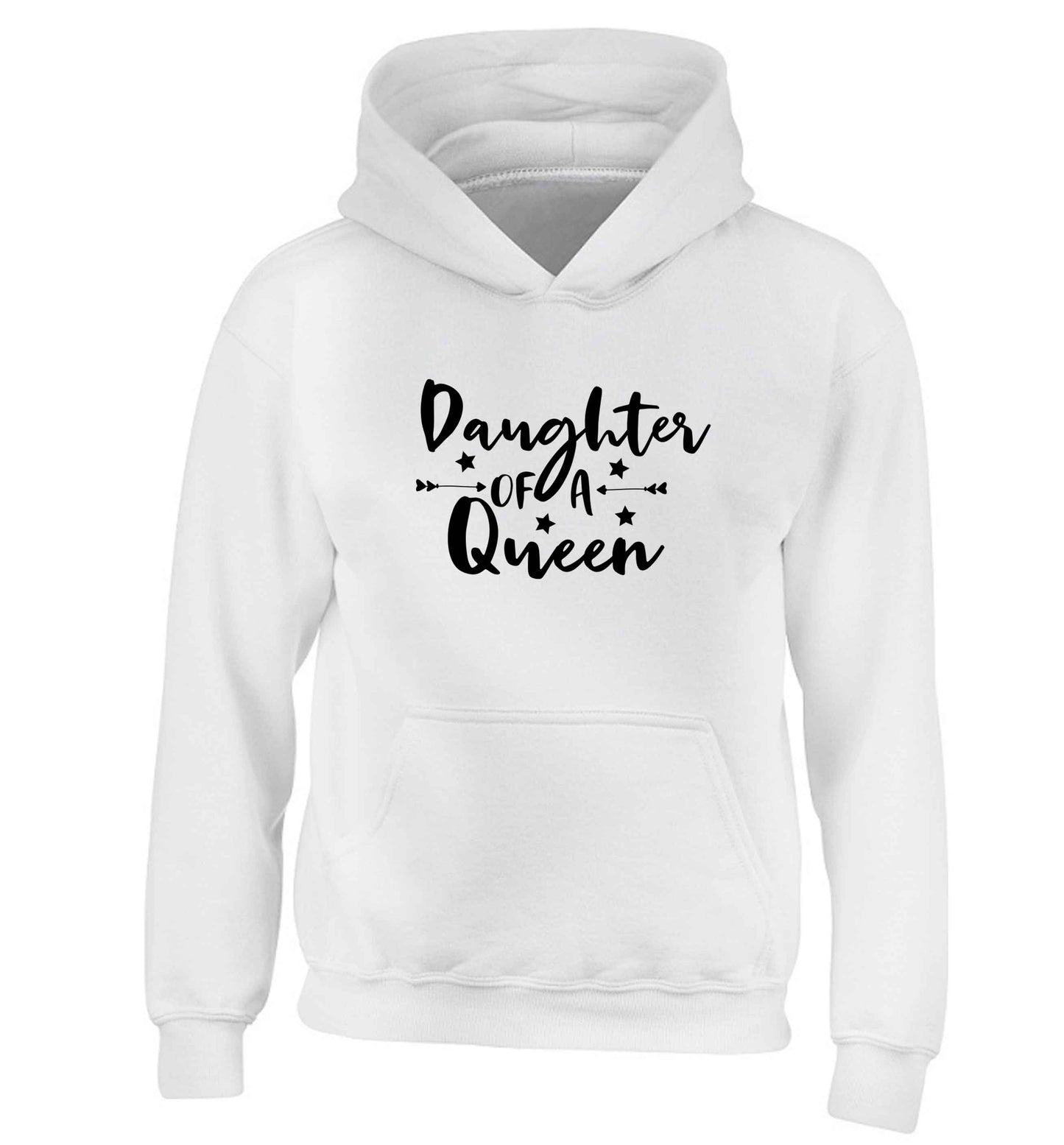 Daughter of a Queen children's white hoodie 12-13 Years