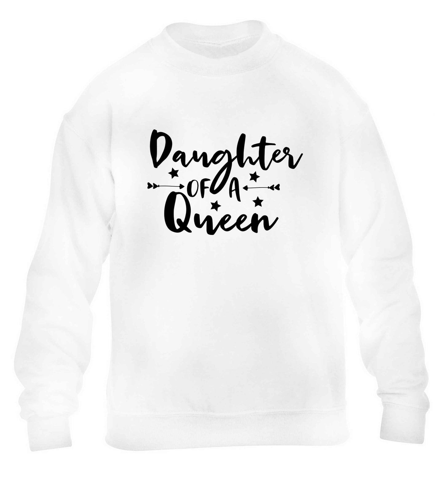 Daughter of a Queen children's white sweater 12-13 Years