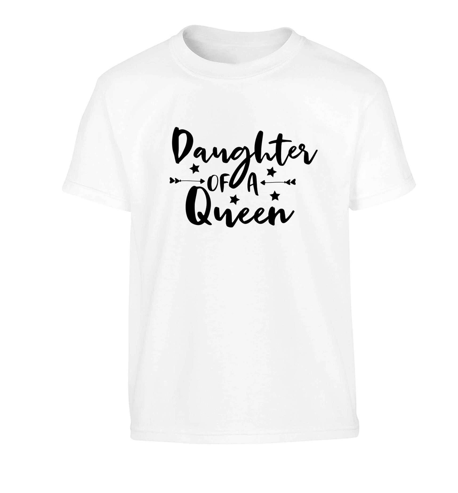 Daughter of a Queen Children's white Tshirt 12-13 Years