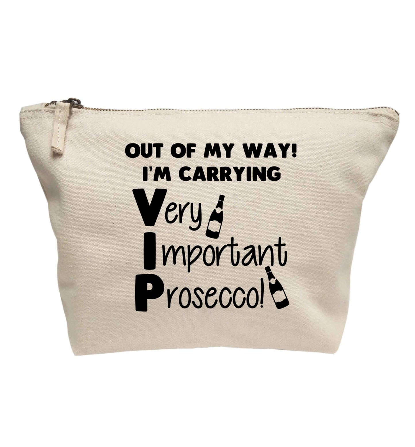 Out of my way I'm carrying very important prosecco! | Makeup / wash bag