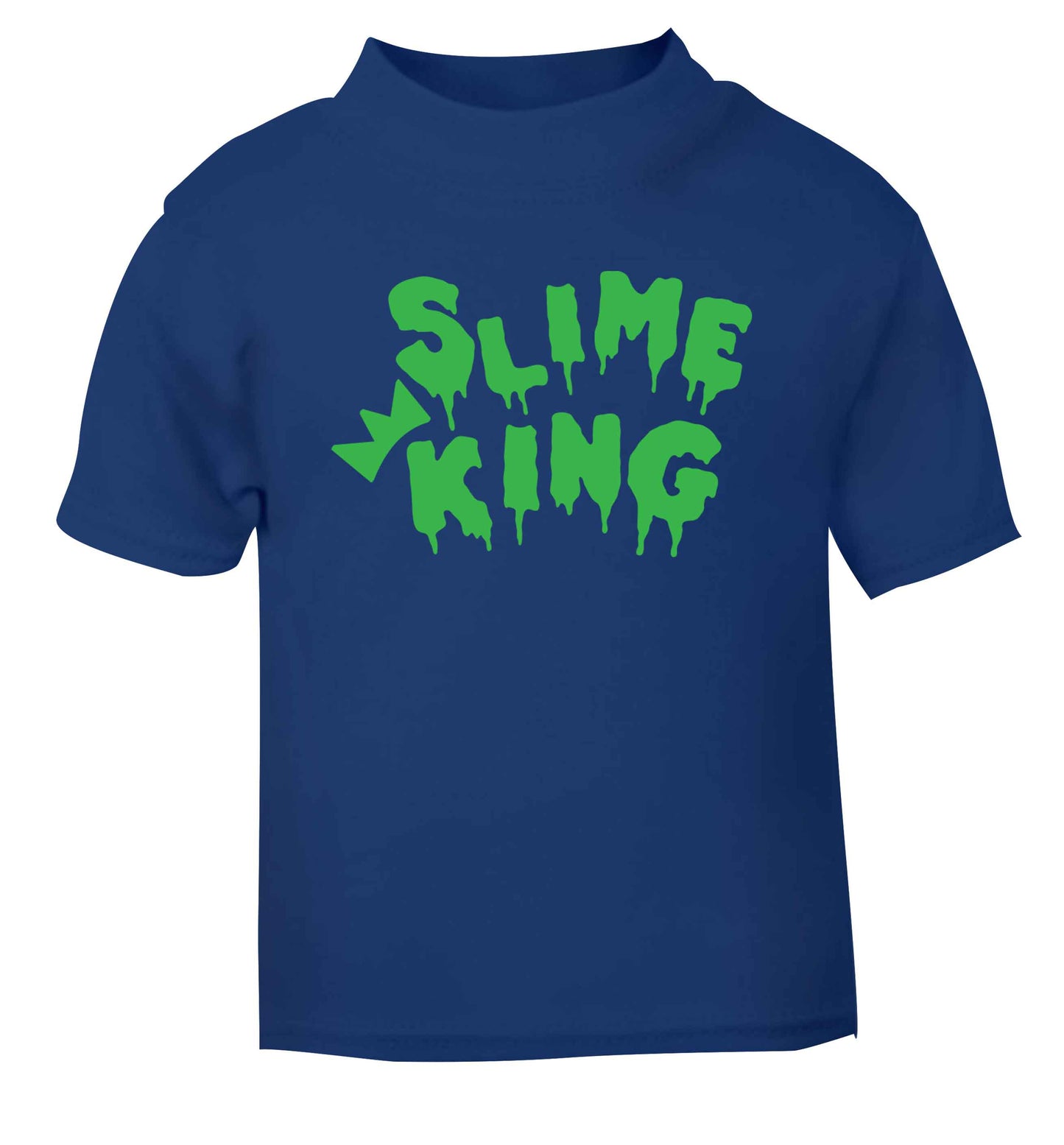 Neon green slime king blue baby toddler Tshirt 2 Years
