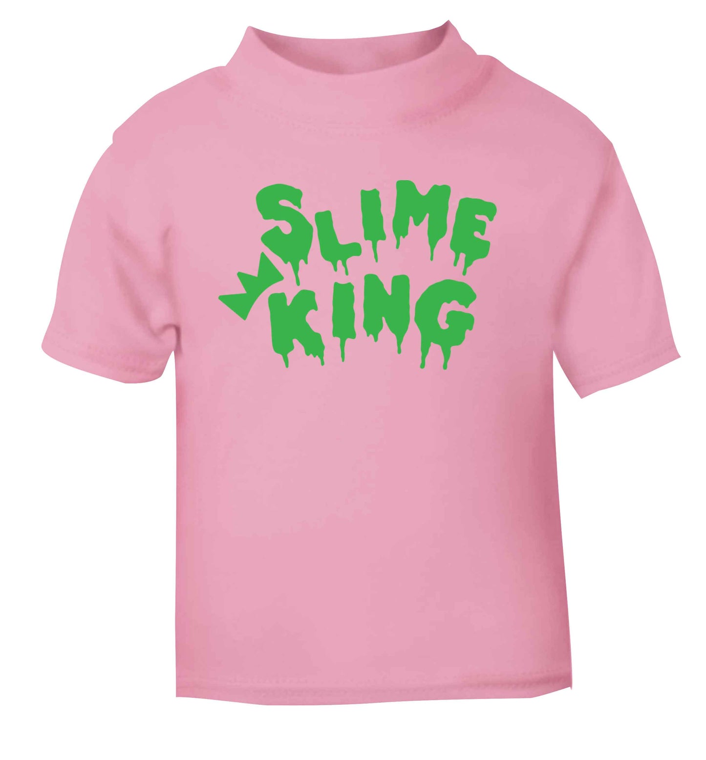 Neon green slime king light pink baby toddler Tshirt 2 Years