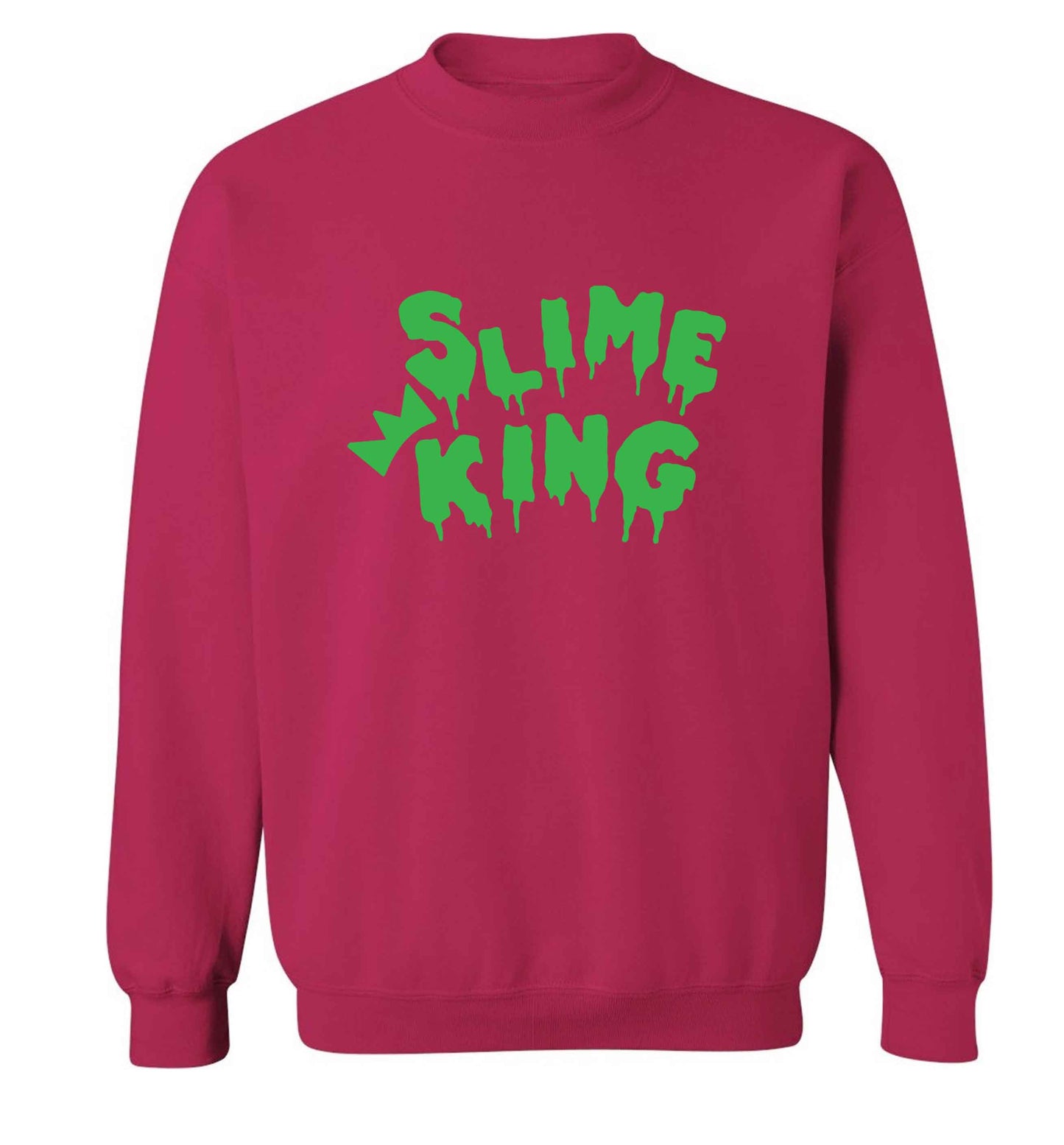 Neon green slime king adult's unisex pink sweater 2XL