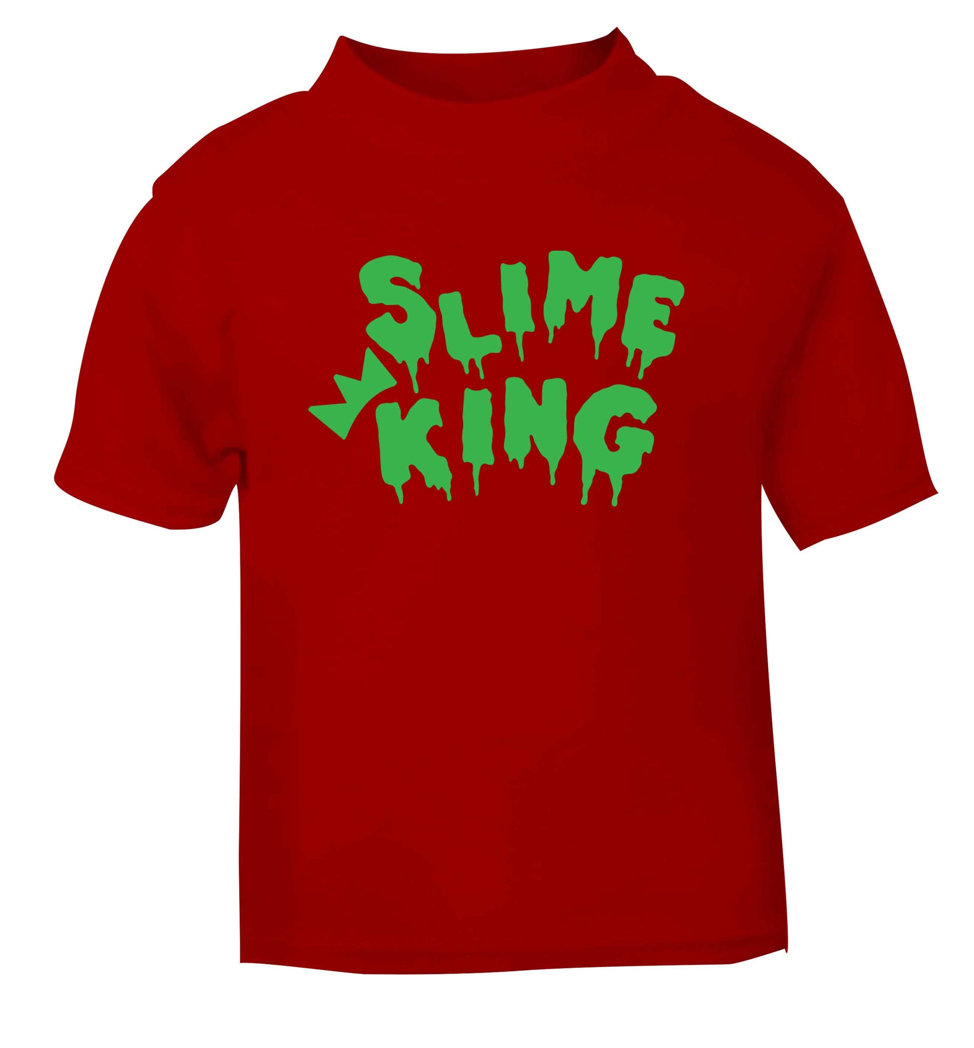 Neon green slime king red baby toddler Tshirt 2 Years