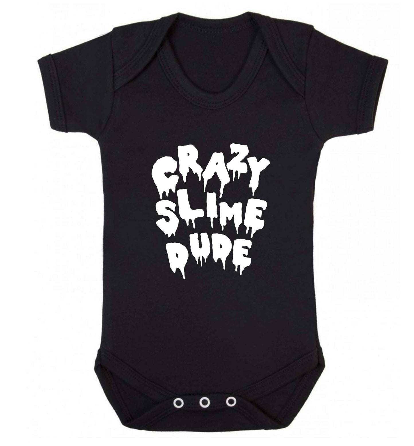 Crazy slime dude baby vest black 18-24 months