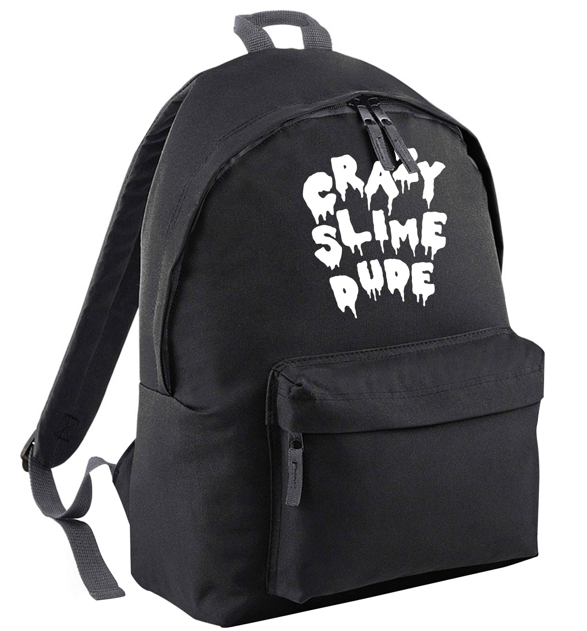 Crazy slime dude black adults backpack