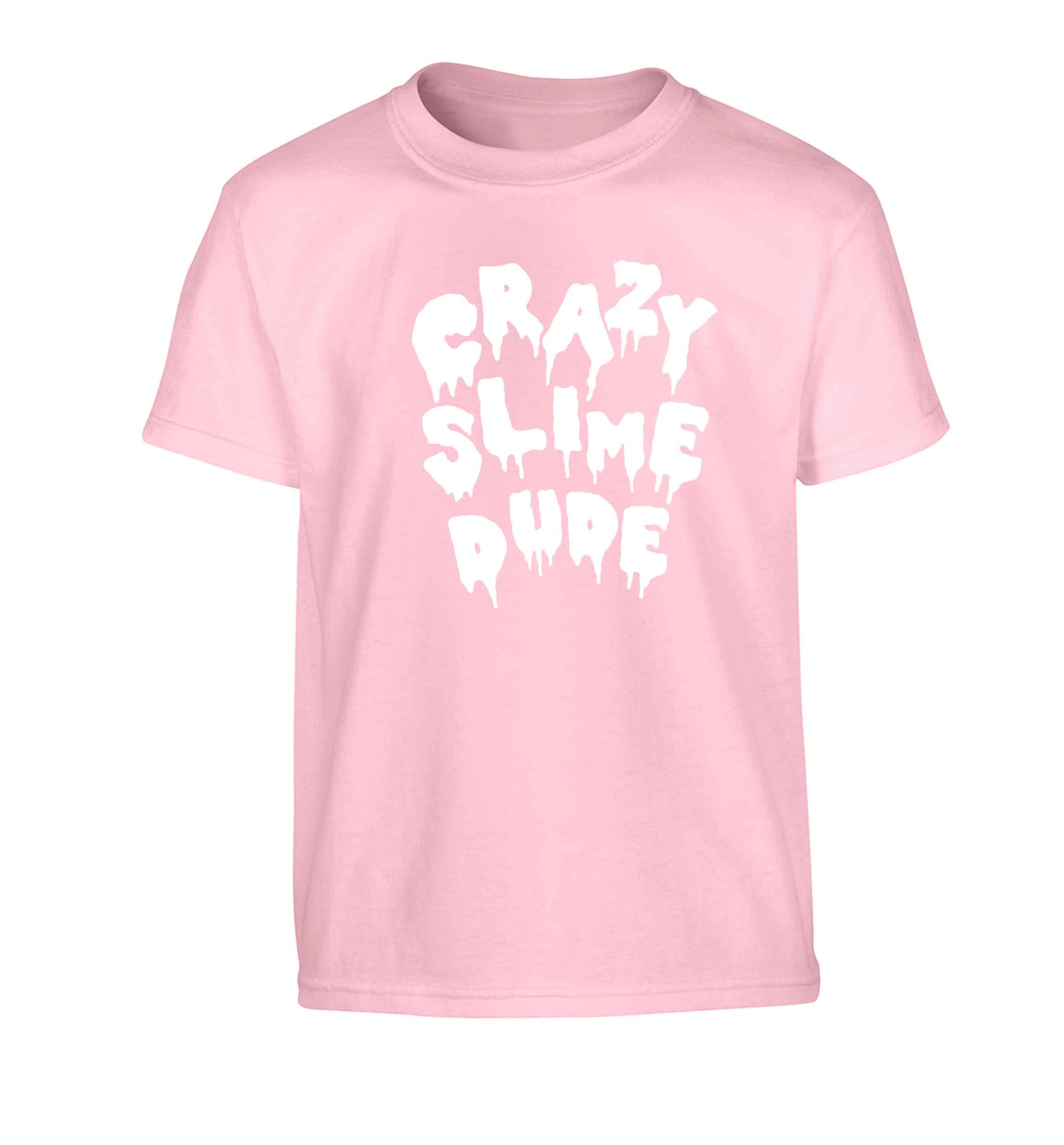 Crazy slime dude Children's light pink Tshirt 12-13 Years