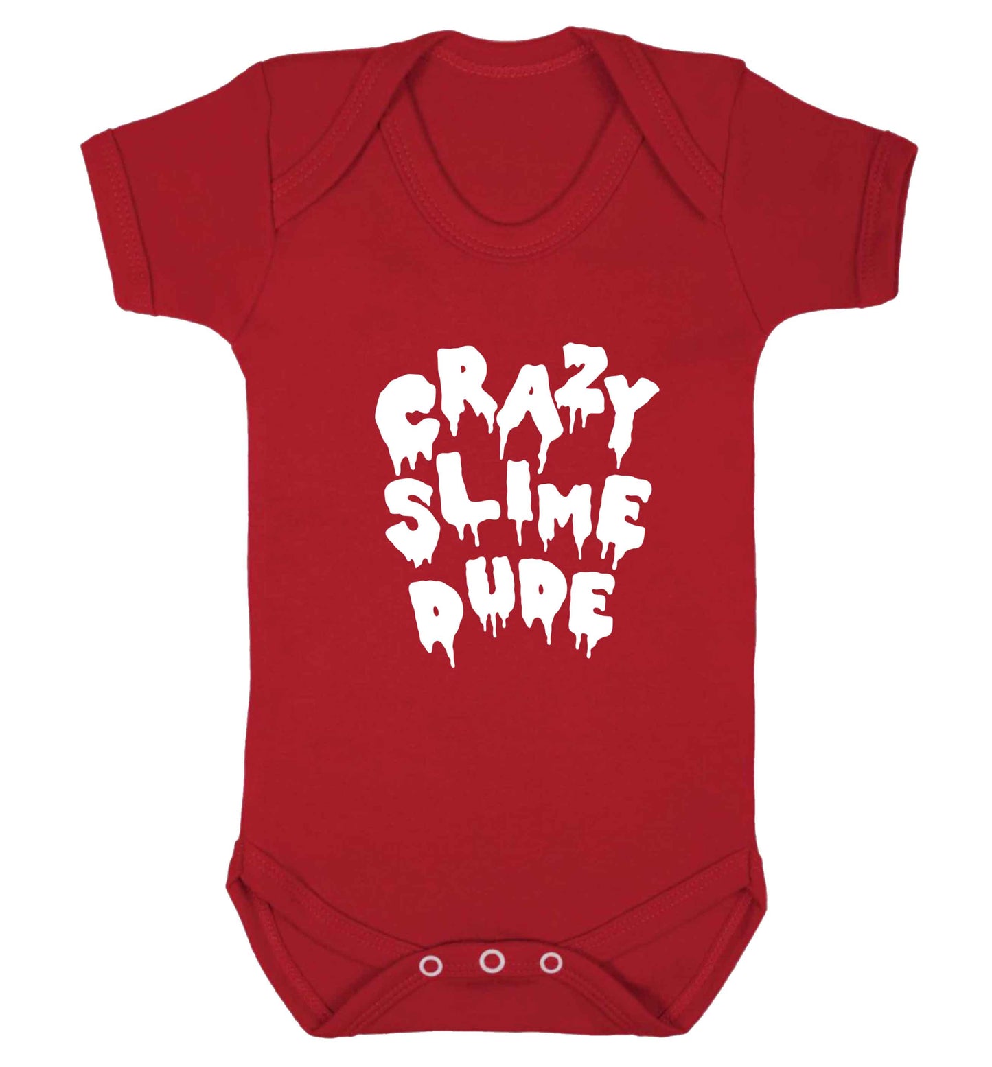 Crazy slime dude baby vest red 18-24 months