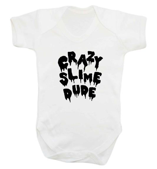 Crazy slime dude baby vest white 18-24 months