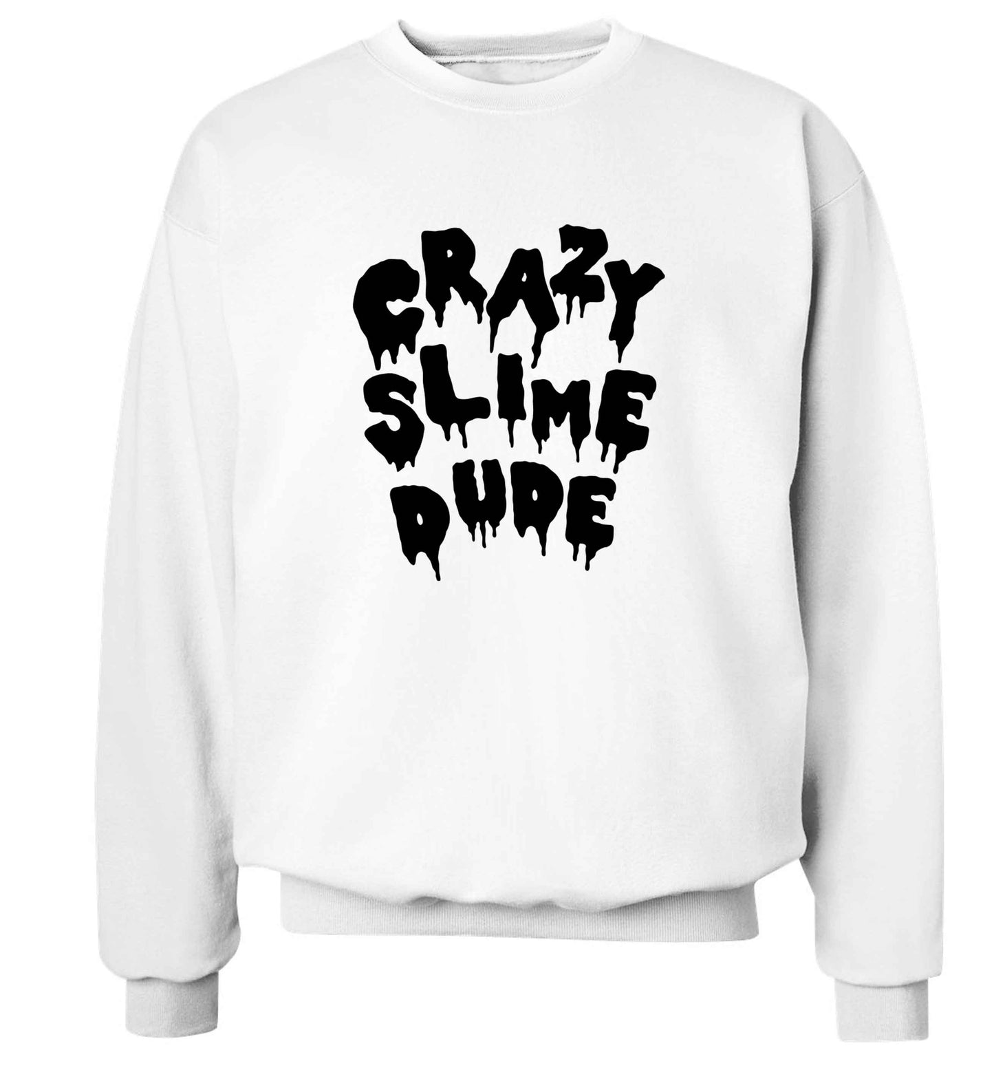 Crazy slime dude adult's unisex white sweater 2XL