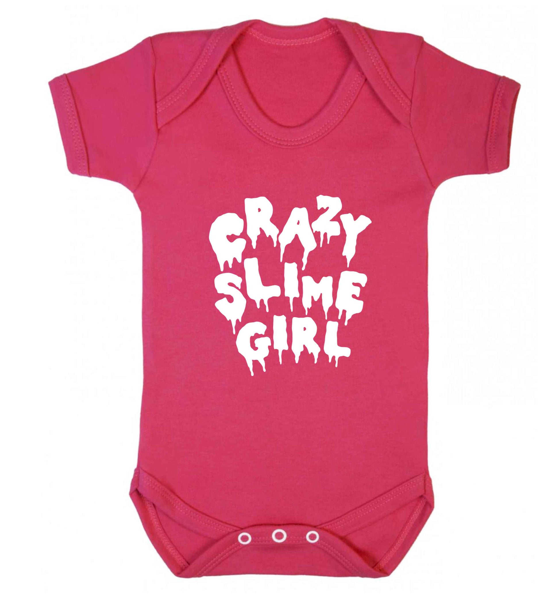 Crazy slime girl baby vest dark pink 18-24 months