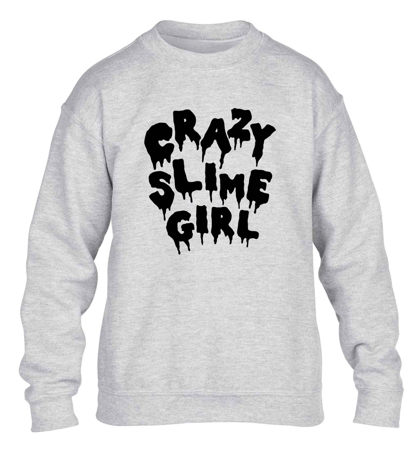Crazy slime girl children's grey sweater 12-13 Years