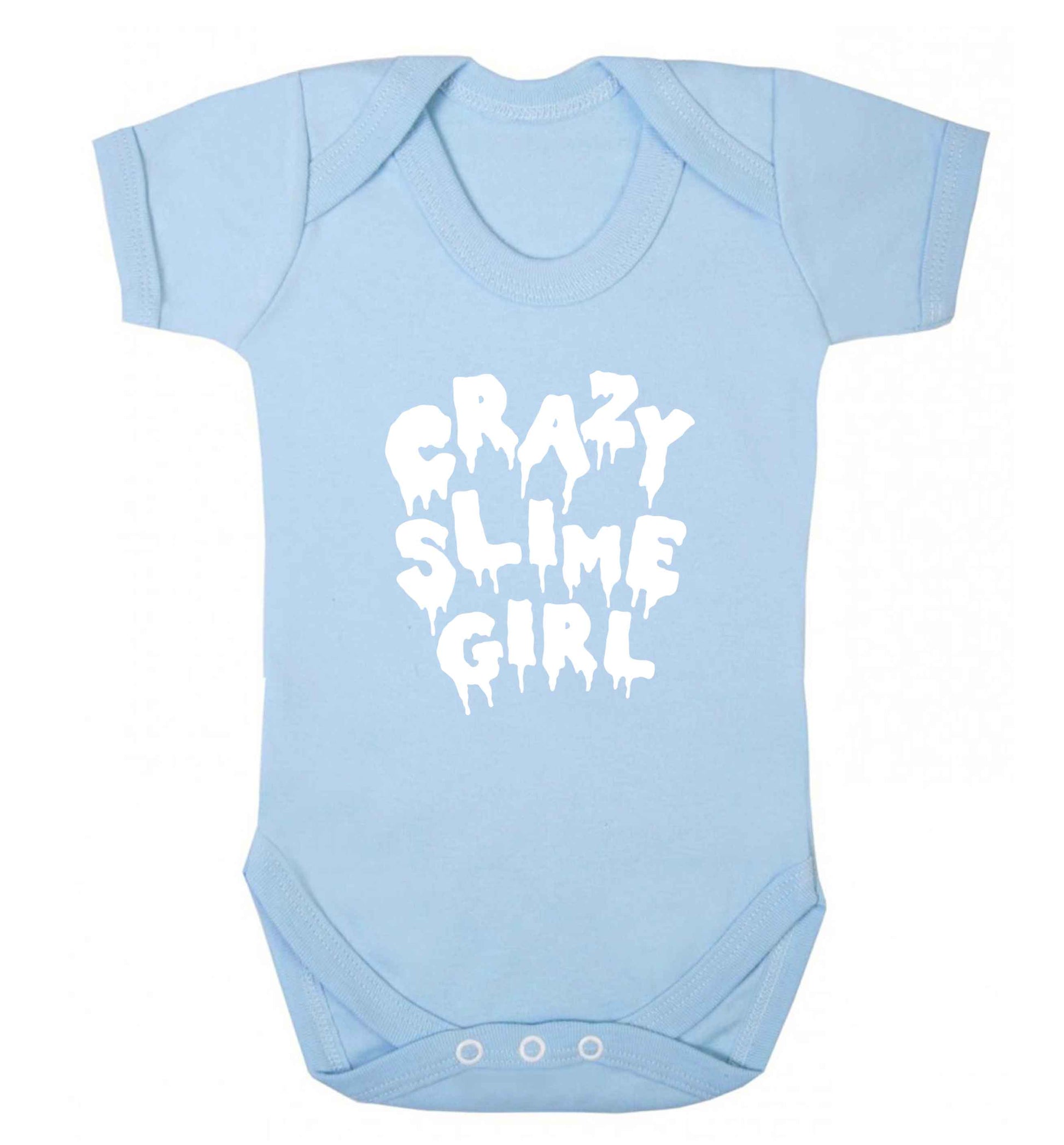 Crazy slime girl baby vest pale blue 18-24 months