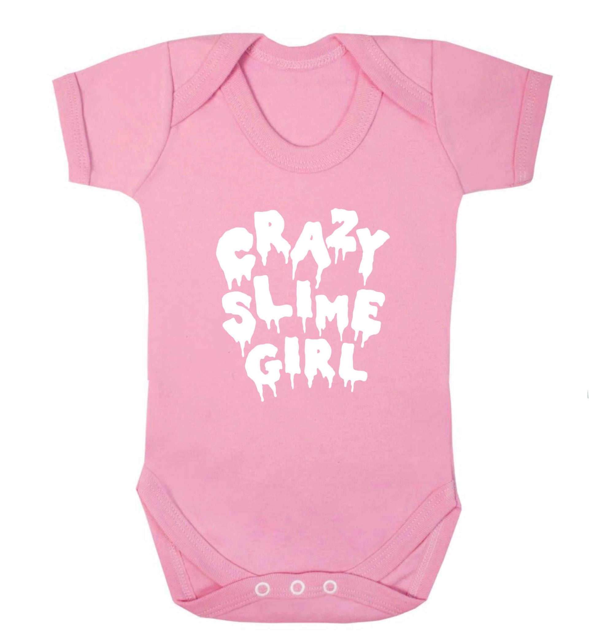 Crazy slime girl baby vest pale pink 18-24 months