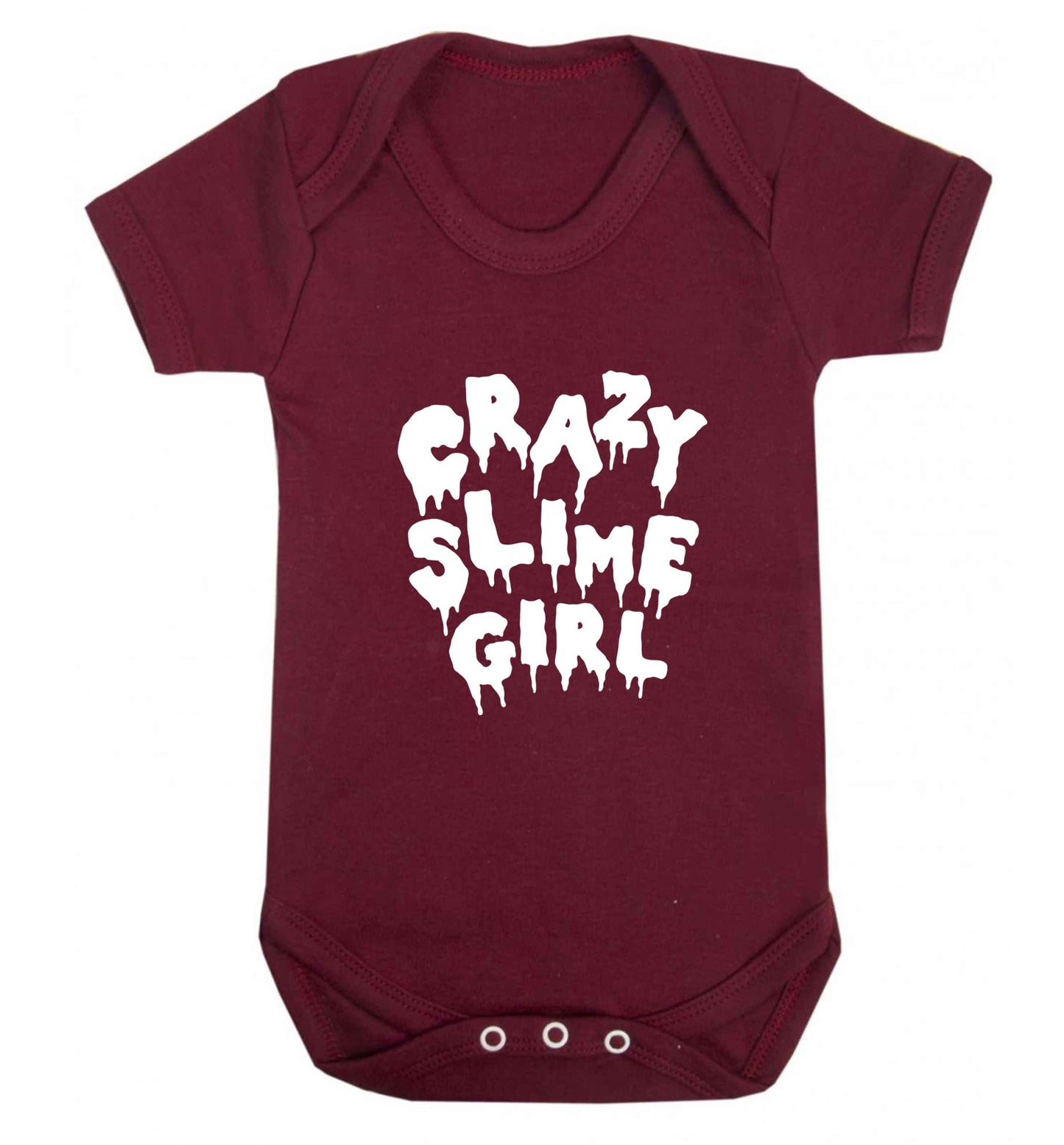 Crazy slime girl baby vest maroon 18-24 months